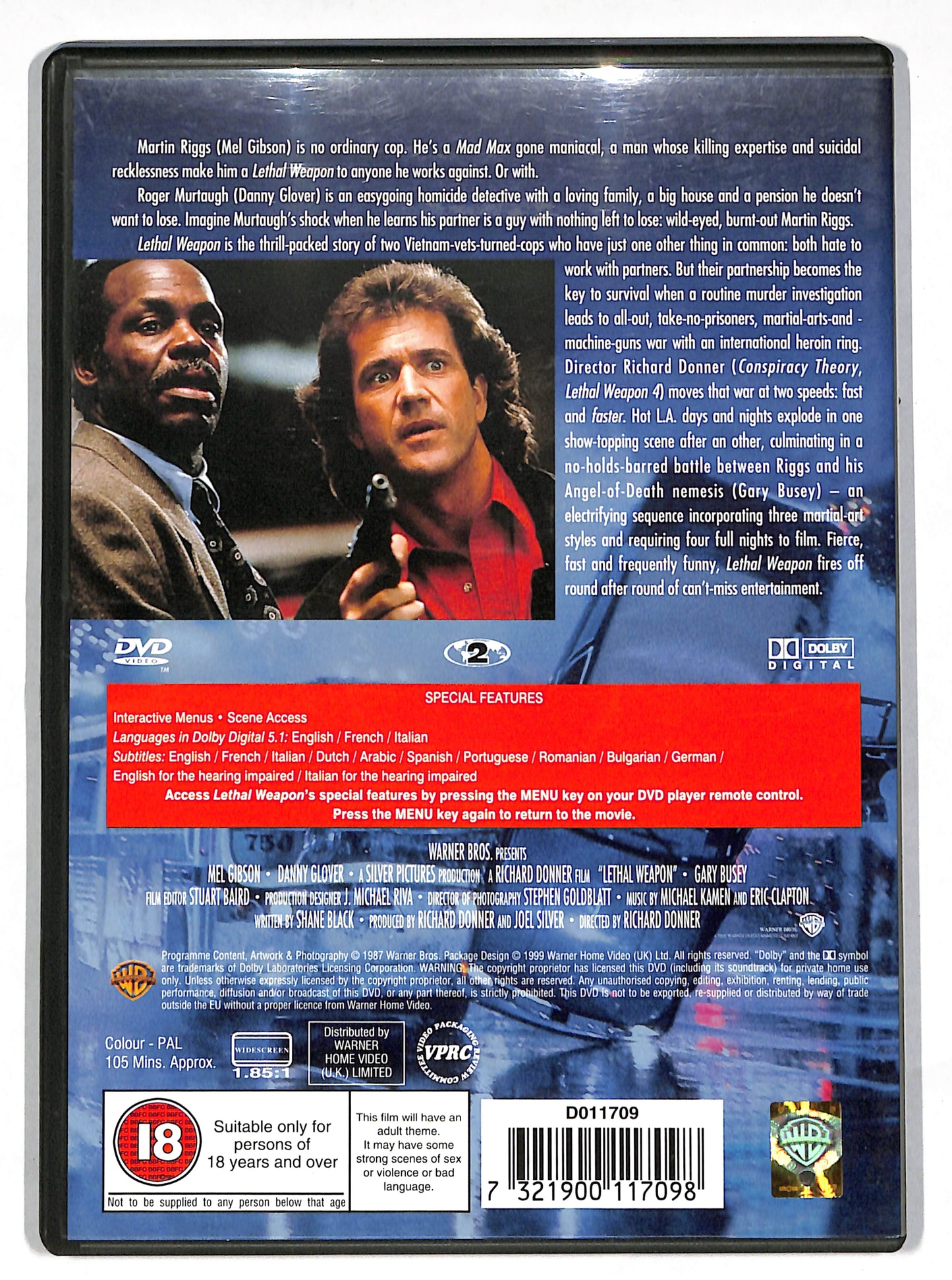 EBOND Arma Letale EDIZIONE UK DVD DB628960