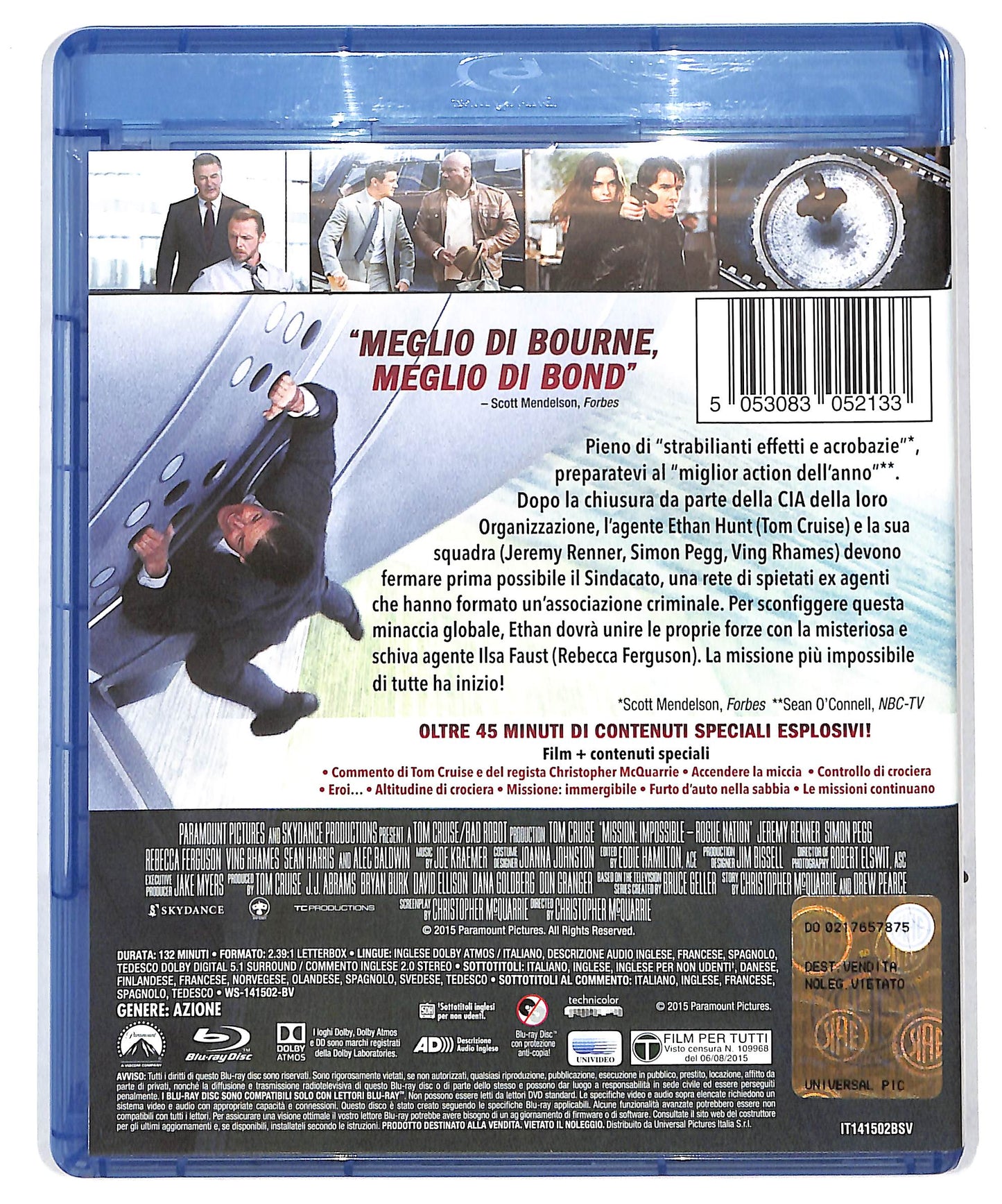 EBOND Mission: Impossible - Rogue Nation BLURAY DB629110