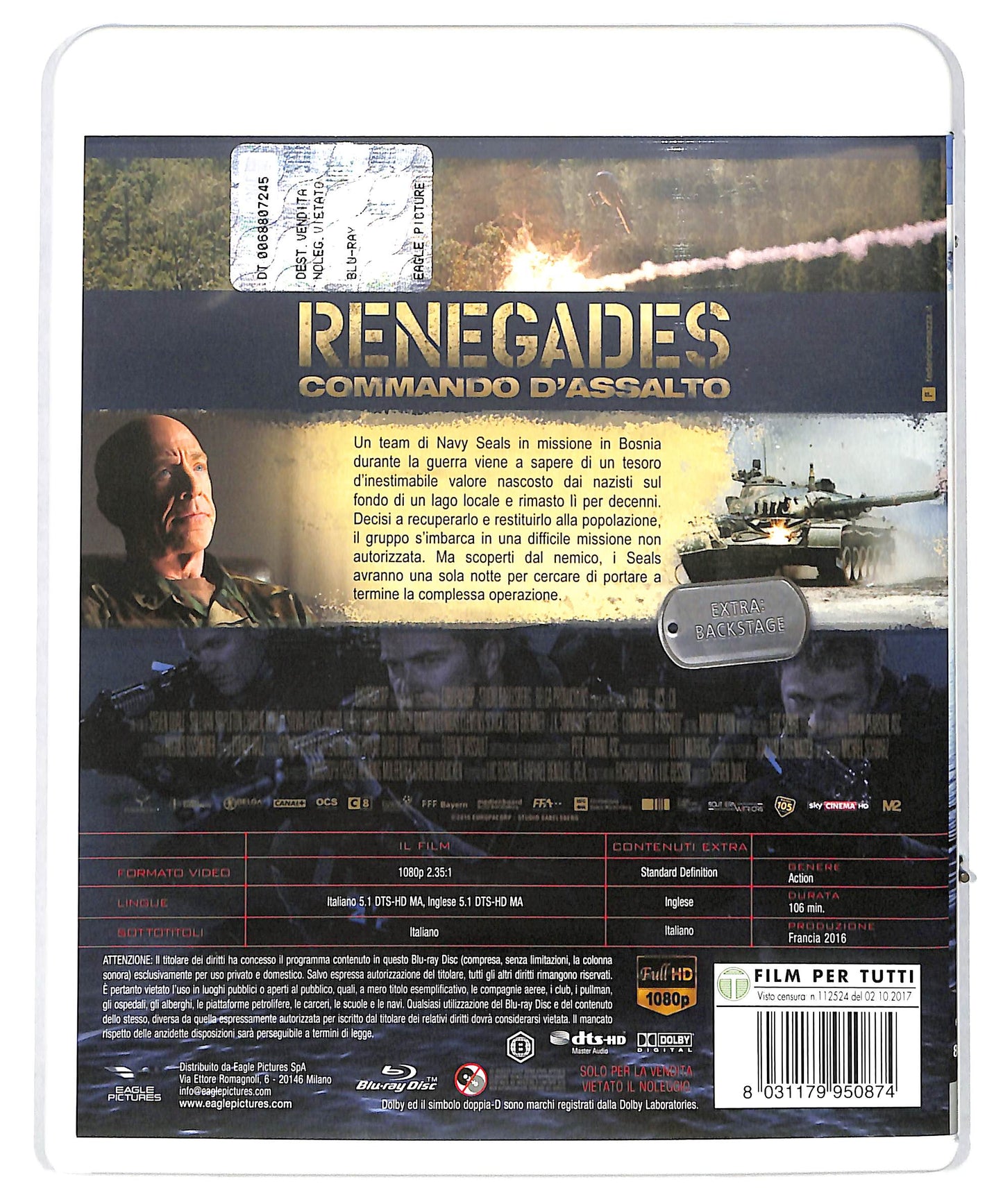 EBOND Renegades - Commando d'assalto BLURAY DB629127