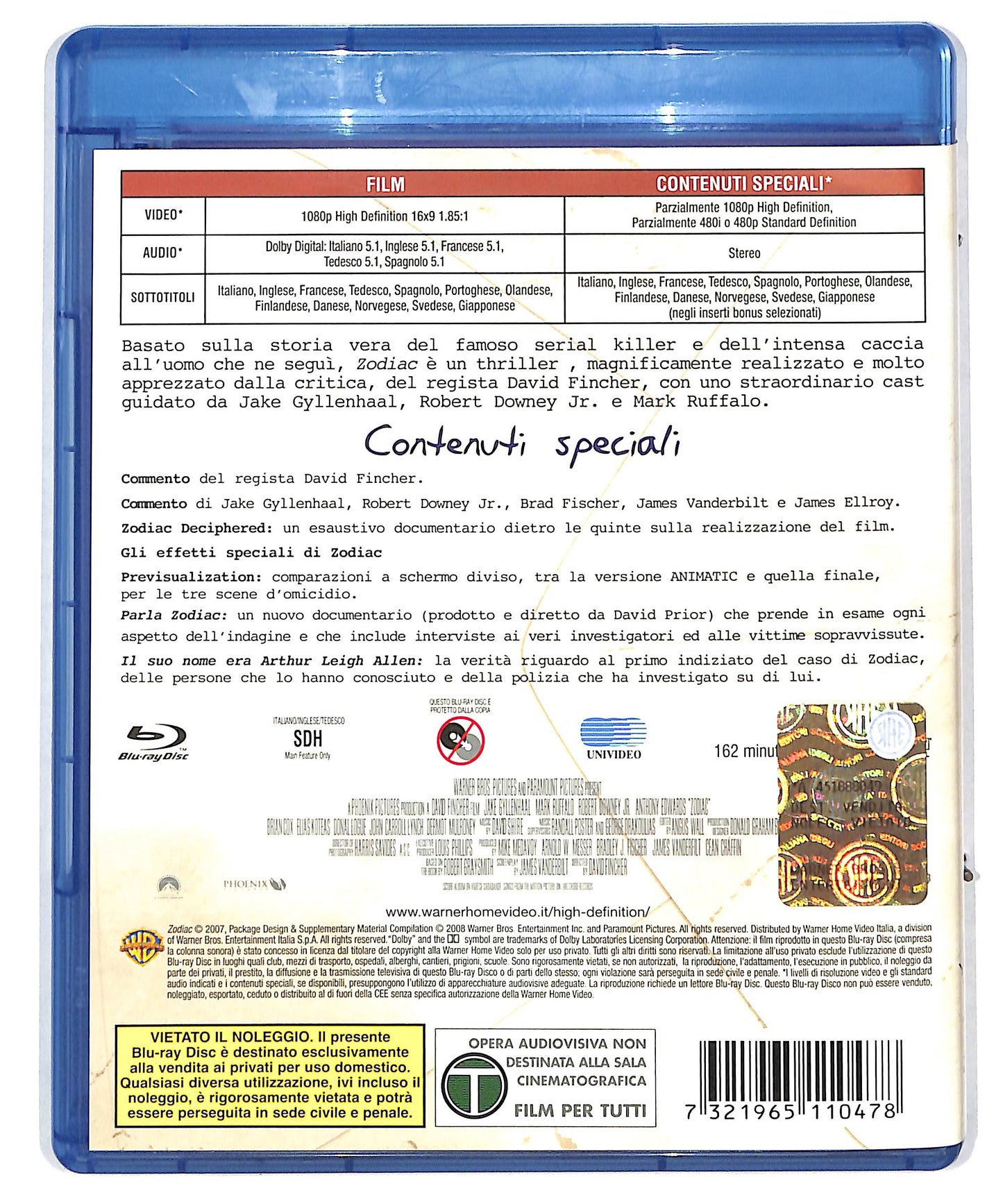 EBOND Zodiac BLURAY DB629162