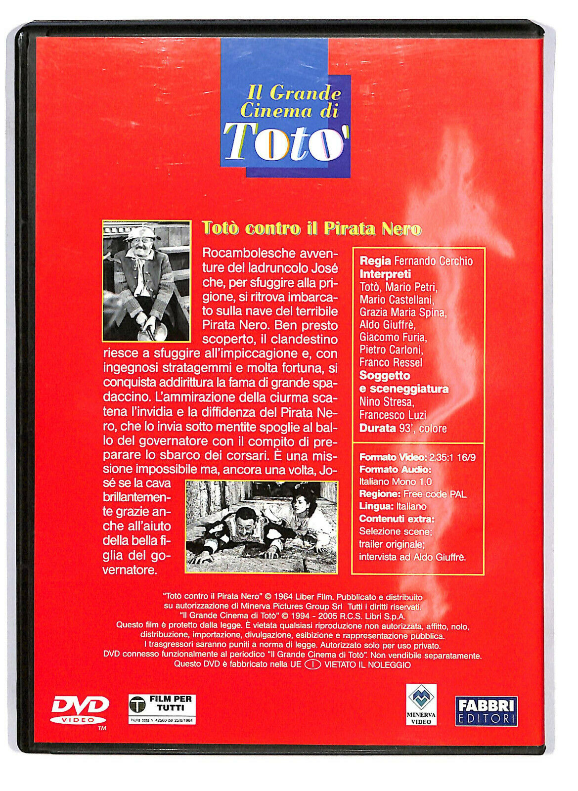 EBOND Il Grande Cinema Di Toto - Toto Contro Il Pirata Nero DVD DB629212