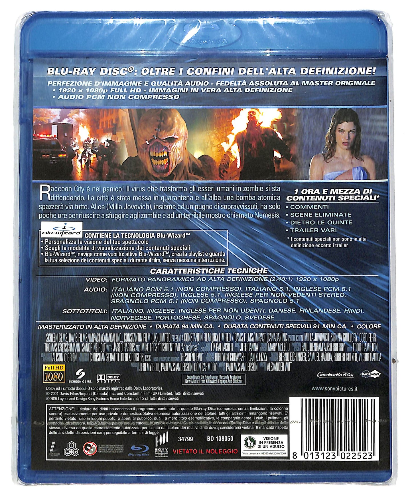 EBOND Resident evil - apocalypse BLURAY DB630109