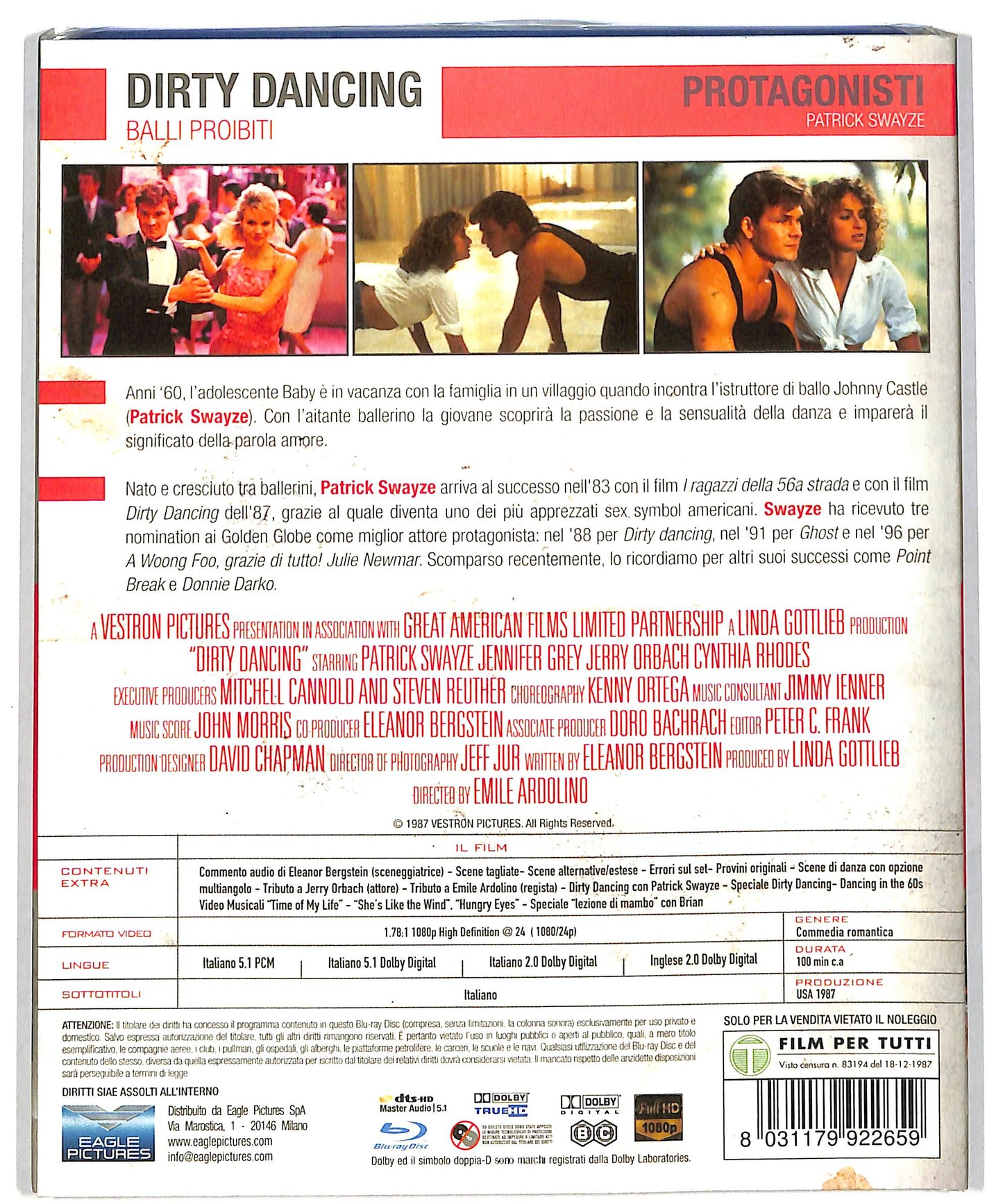 EBOND Dirty Dancing (Balli proibiti) SLIPCASE BLURAY DB630116