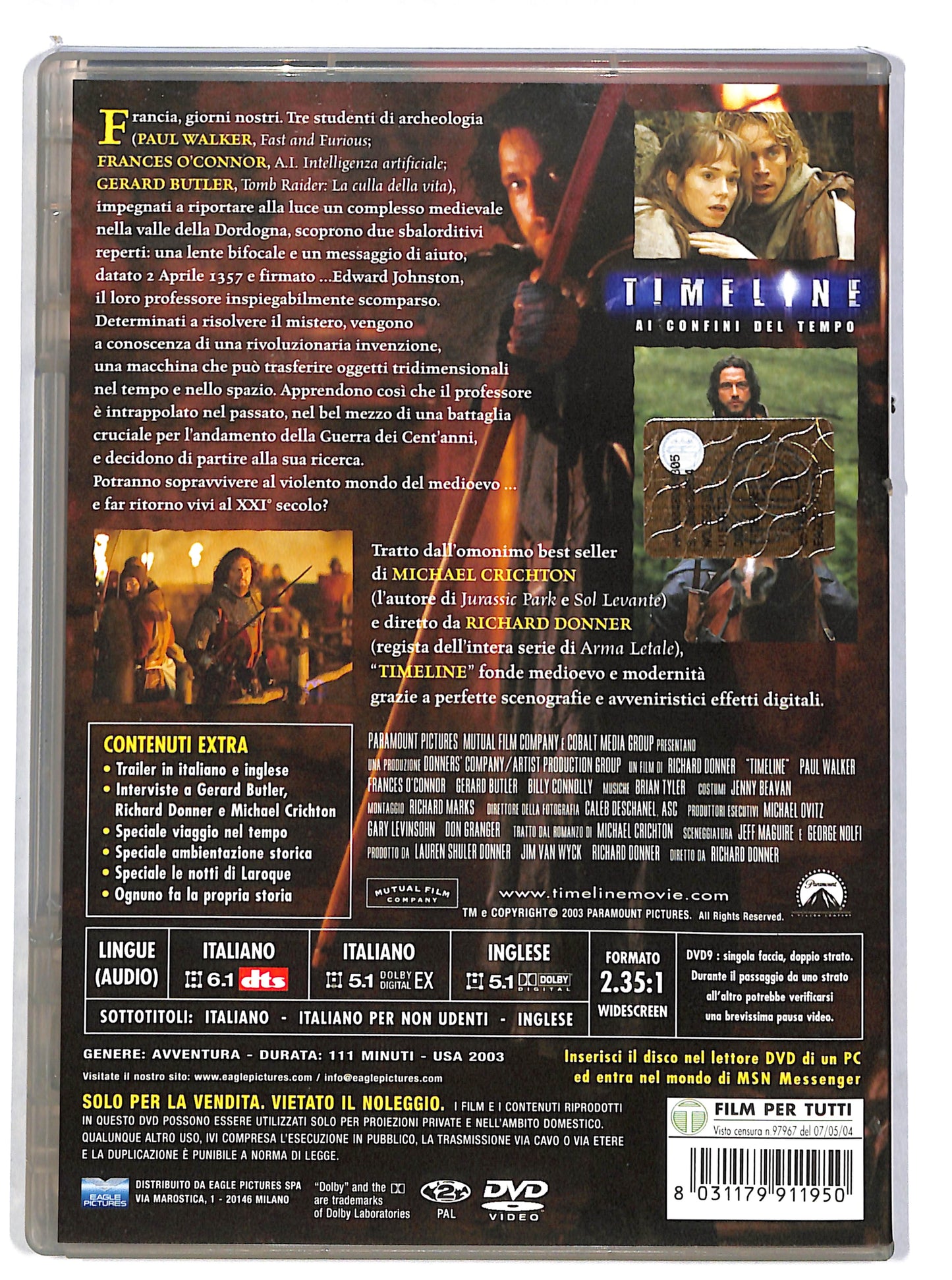 EBOND Timeline - Ai confini del tempo DVD DB630142