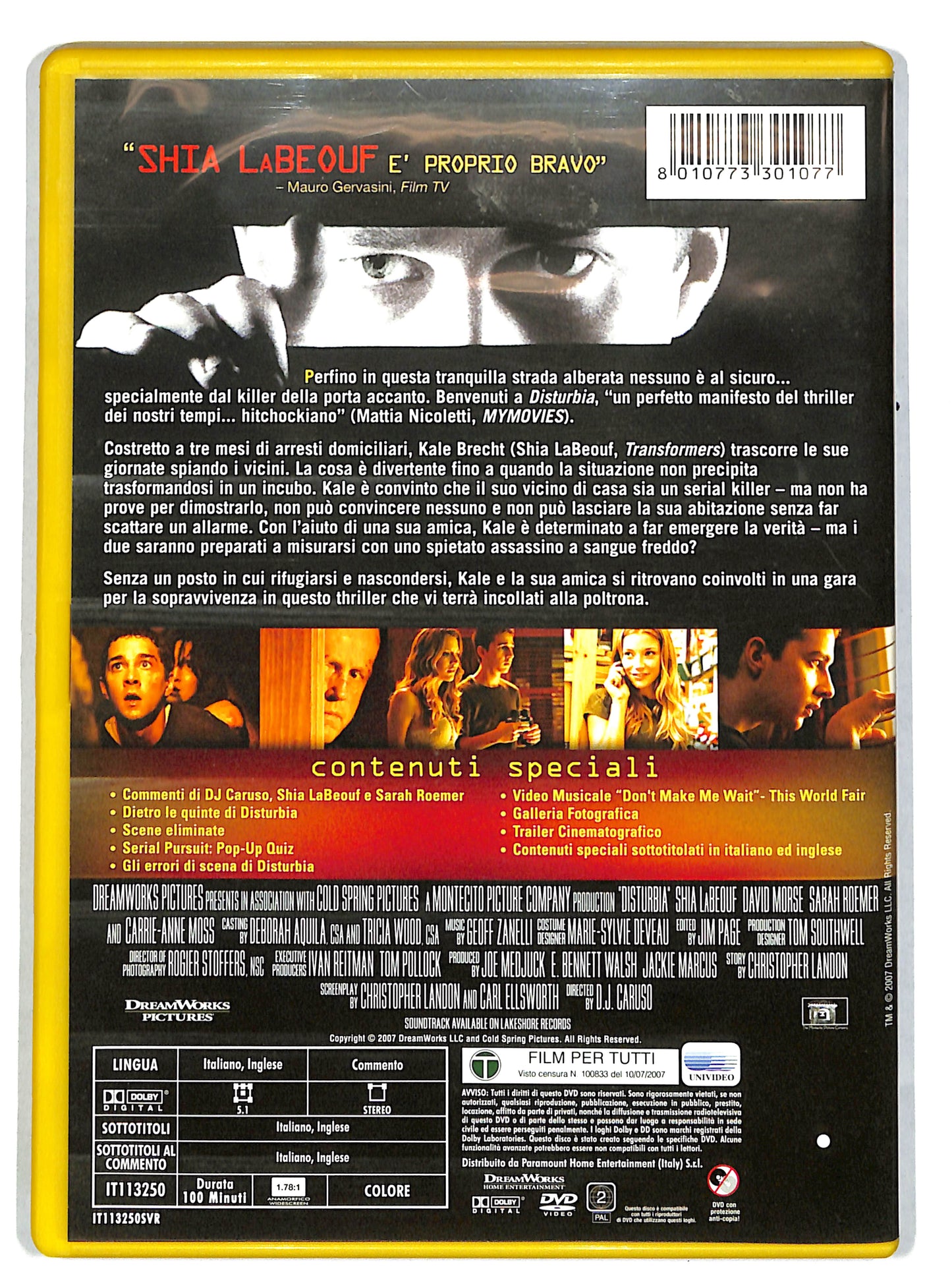 EBOND Disturbia DVD DB630909