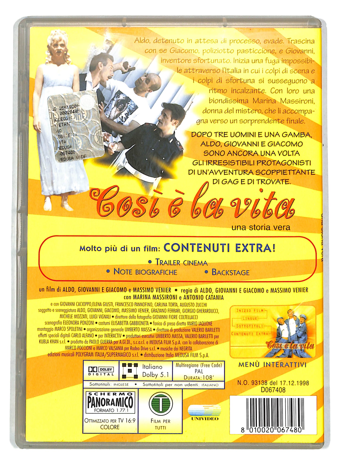 EBOND Cosi e la vita DVD DB630921