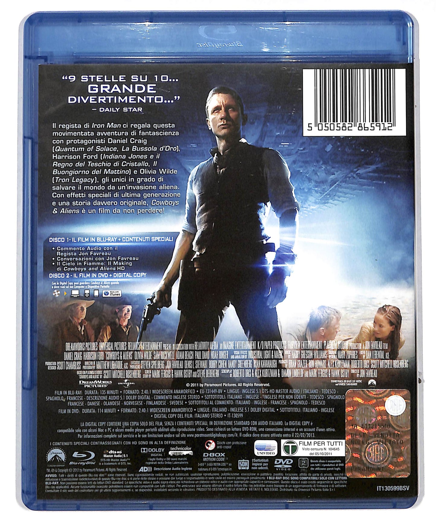 EBOND Cowboys & aliens DVD + BLURAY DB631125