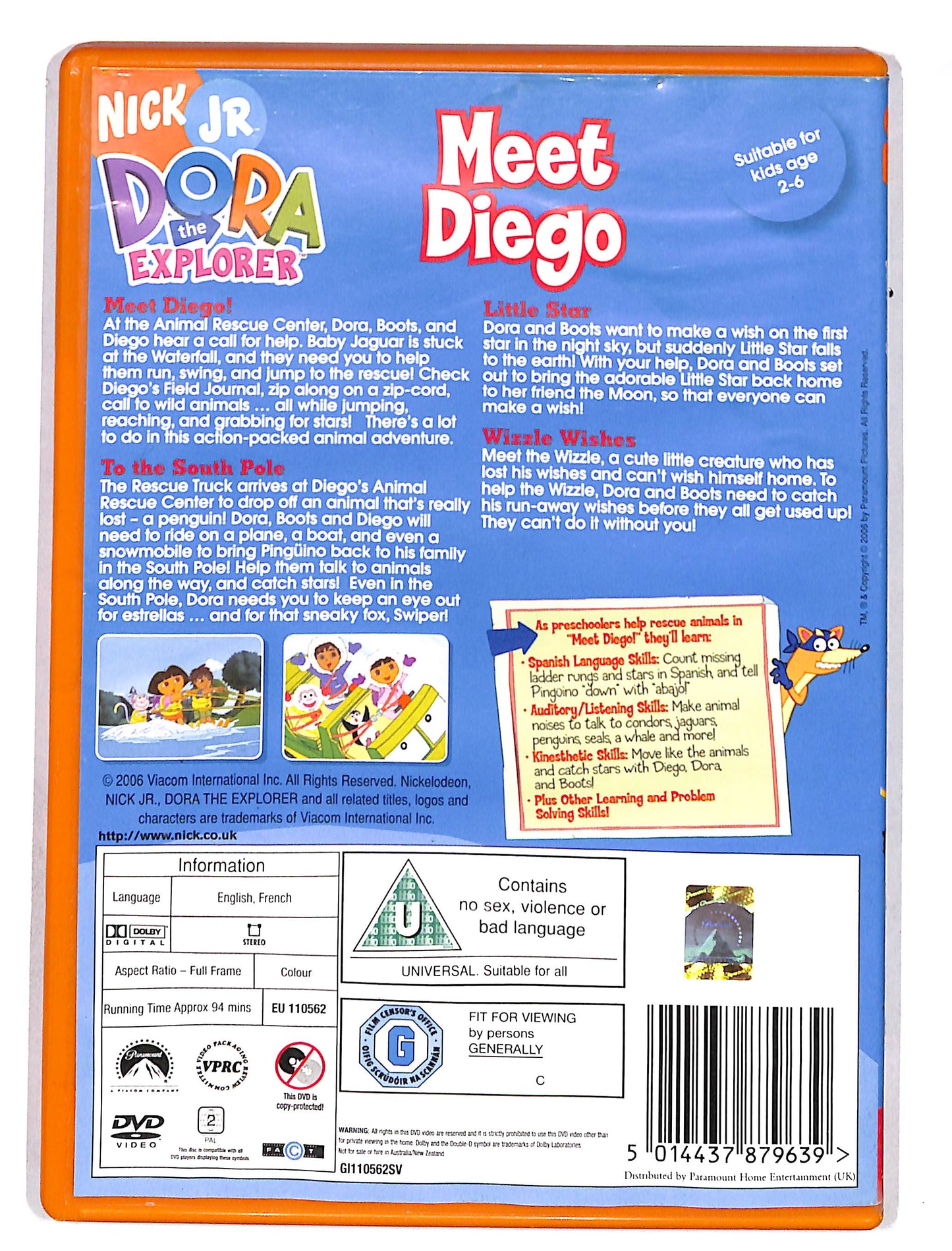 EBOND Dora The Explorer Meet Diego - Edizione Regno Unito DVD DB631337