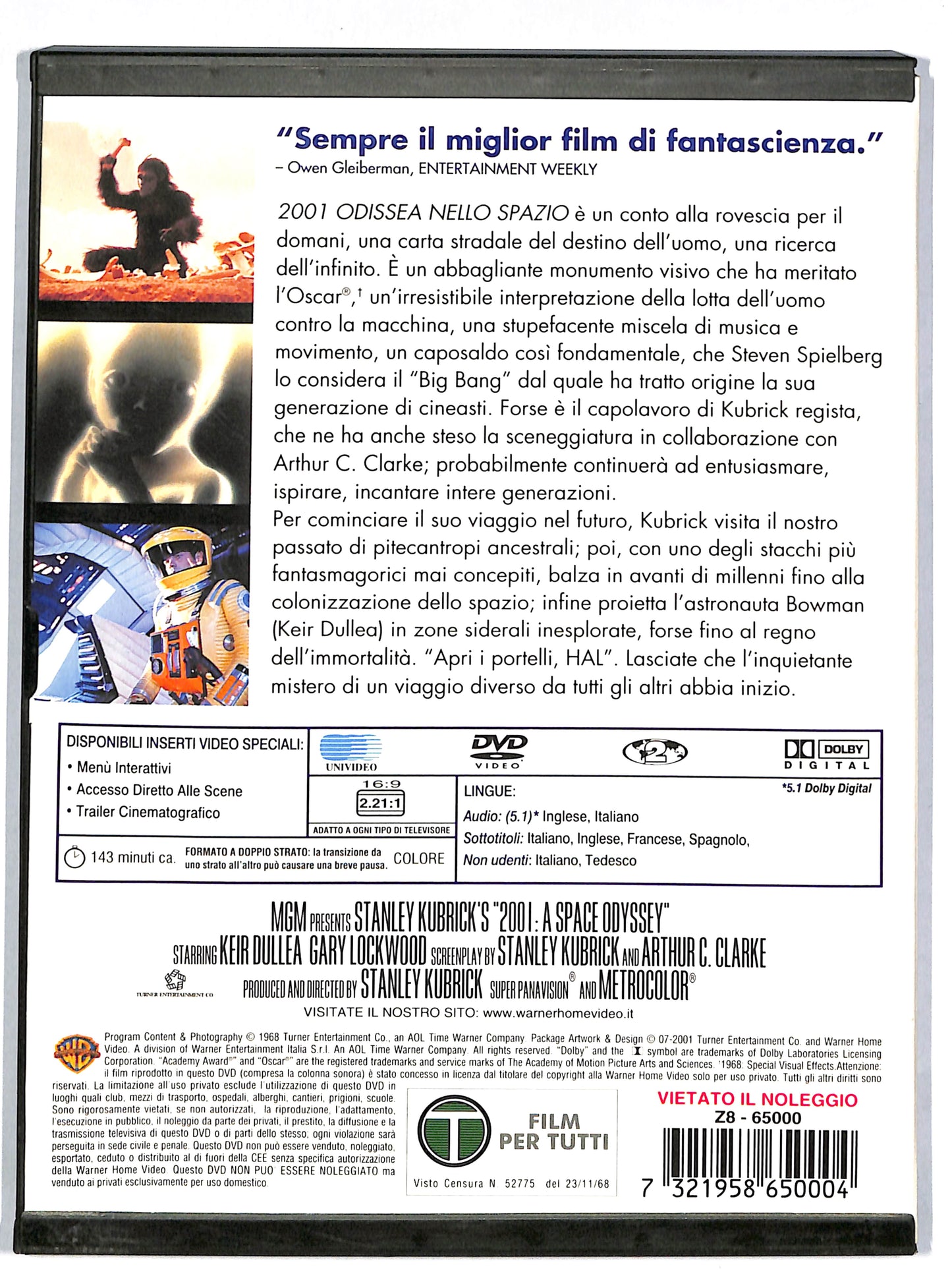 EBOND 2001 Odissea nello spazio SNAPPER DVD DB631610