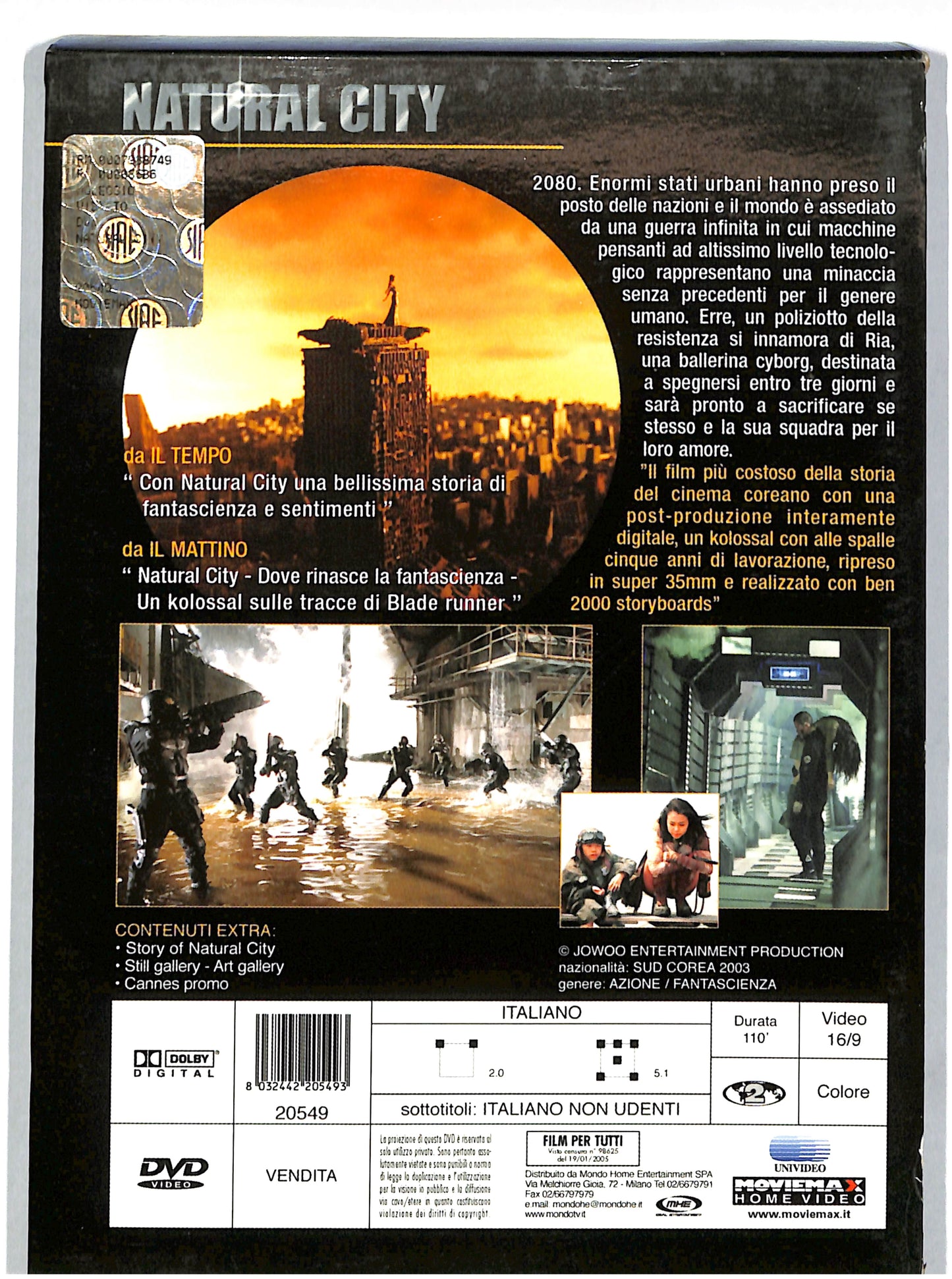 EBOND Natural City SLIPCASE DVD DB631641