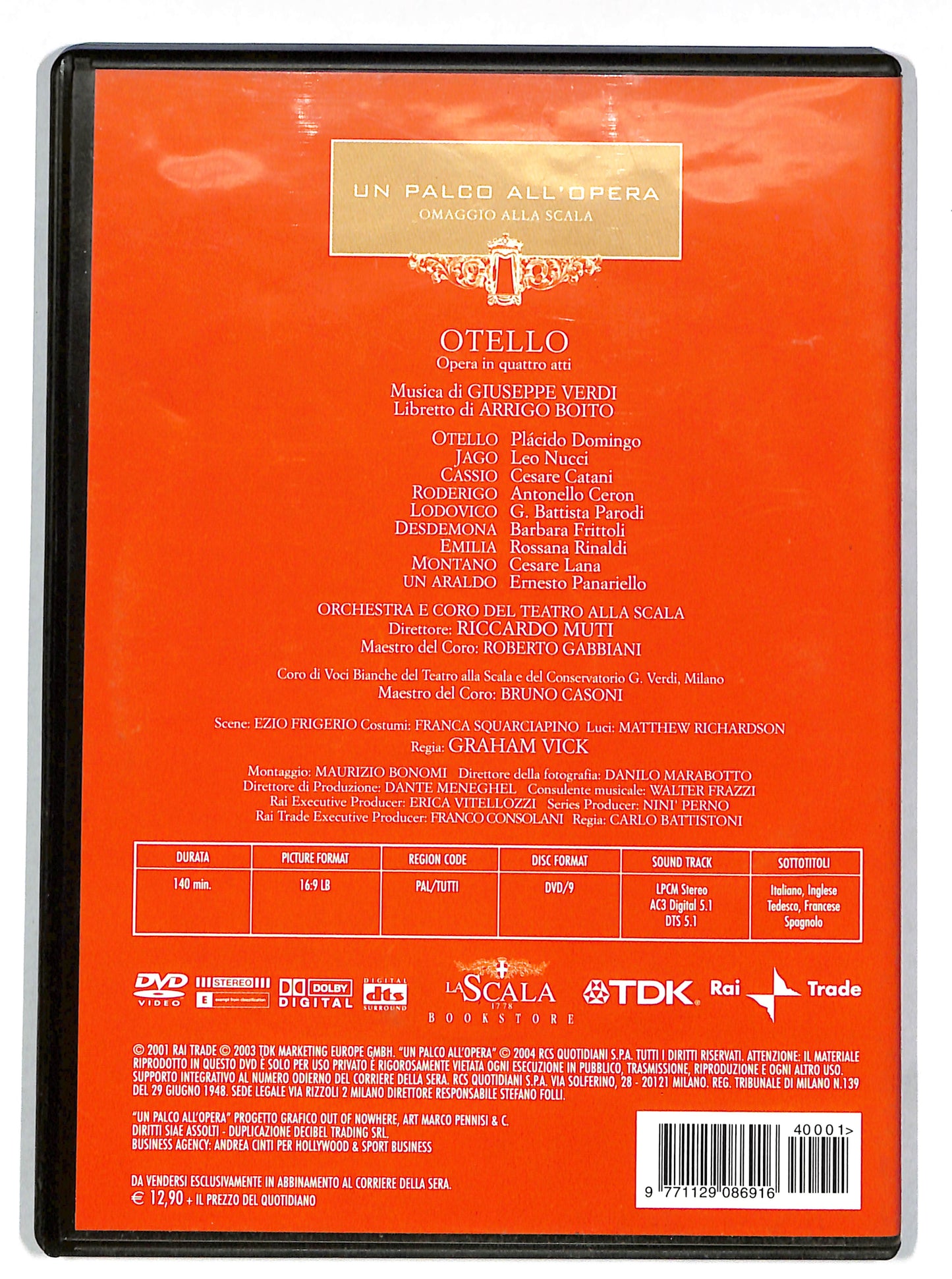 EBOND Un parco all'opera vol1 - Otello - Giuseppe Verdi EDITORIALE DVD DB631652