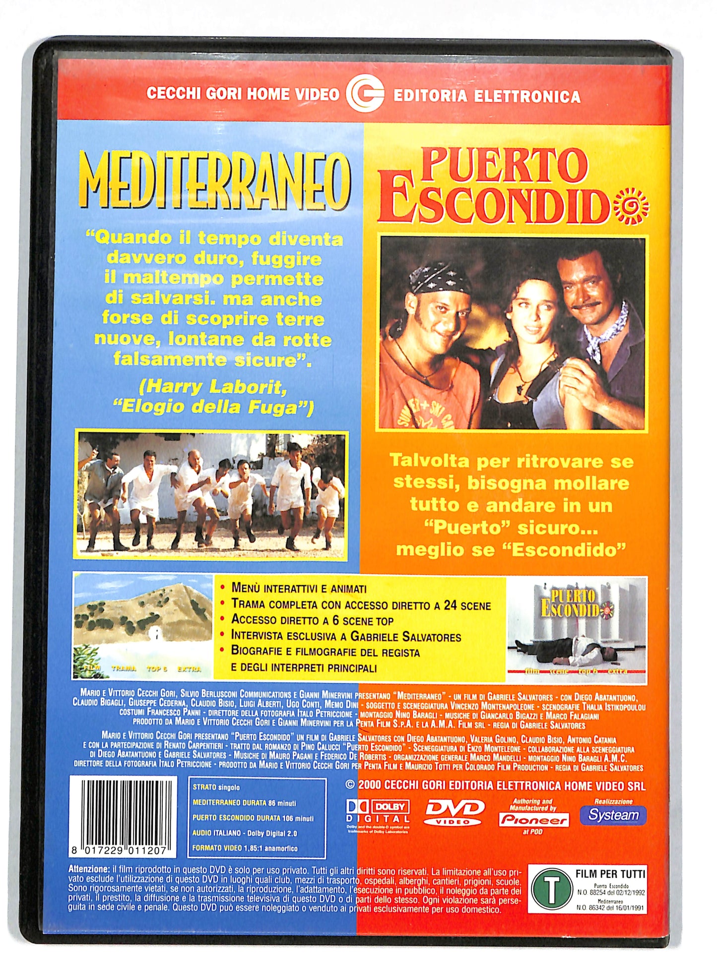 EBOND Puerto Escondido + Mediterraneo DVD DB631655