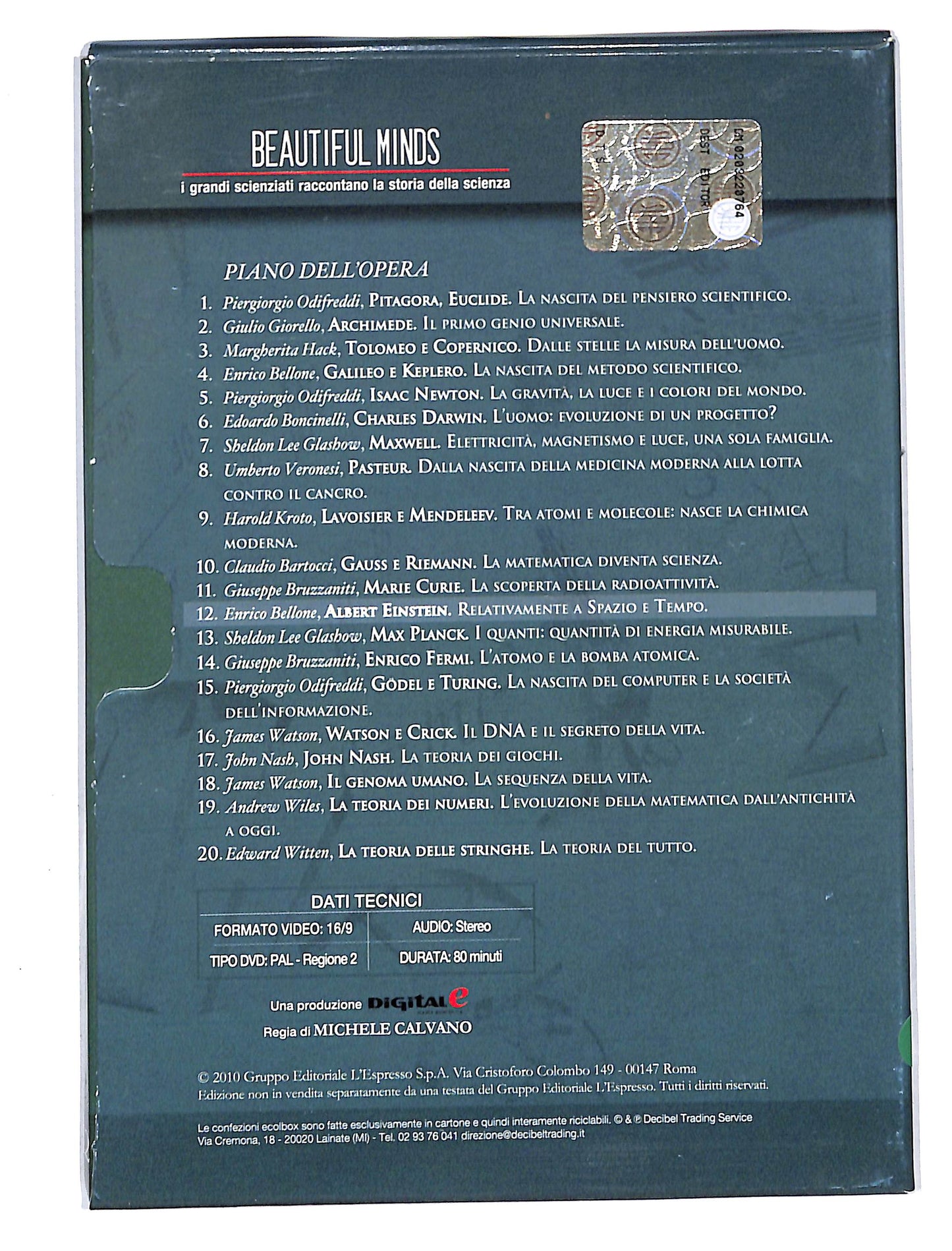 EBOND Beautiful Minds vol.12 - relativamente a spazio e tempo DVD DB631837