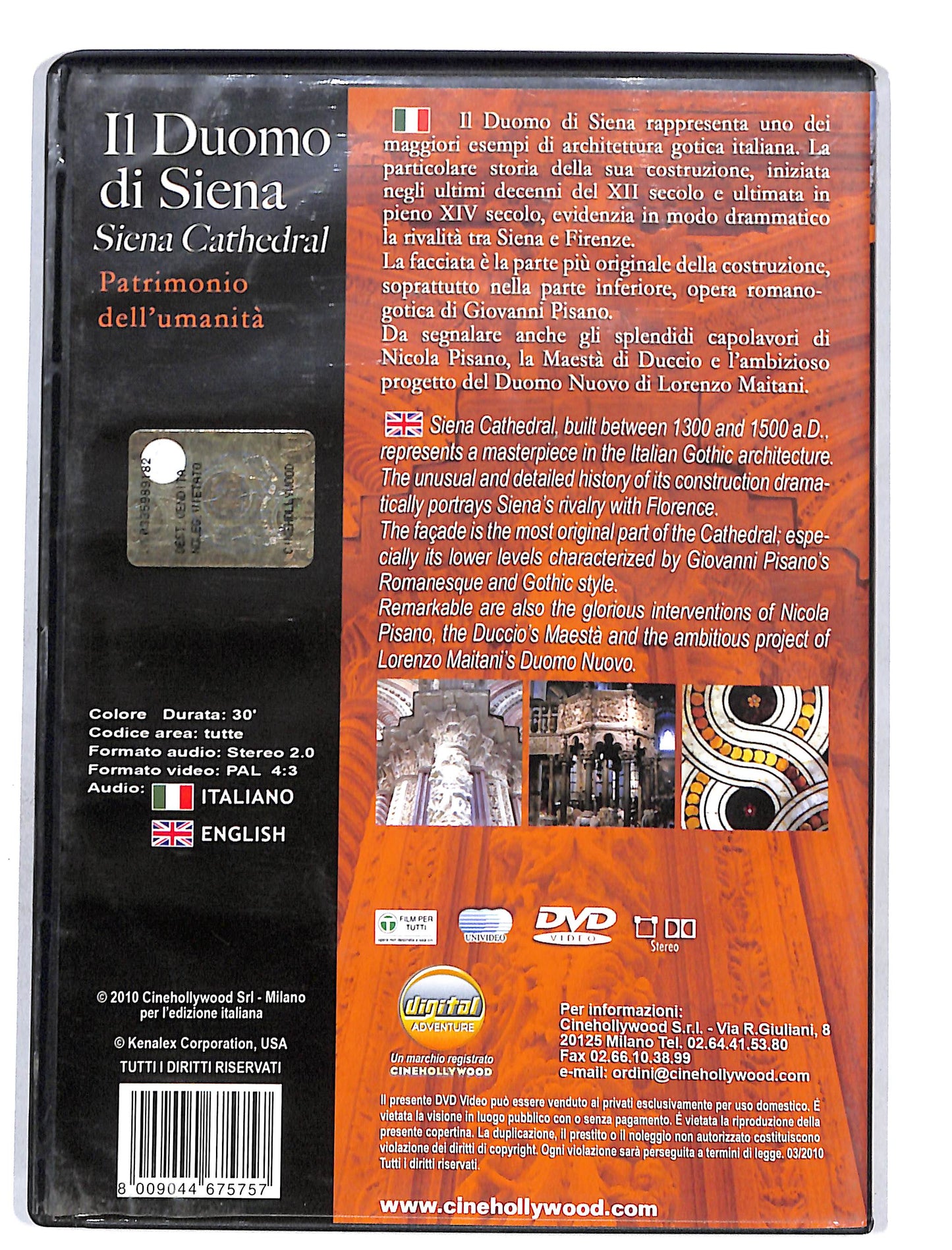 EBOND Il Duomo di Siena EDITORIALE DVD DB631857