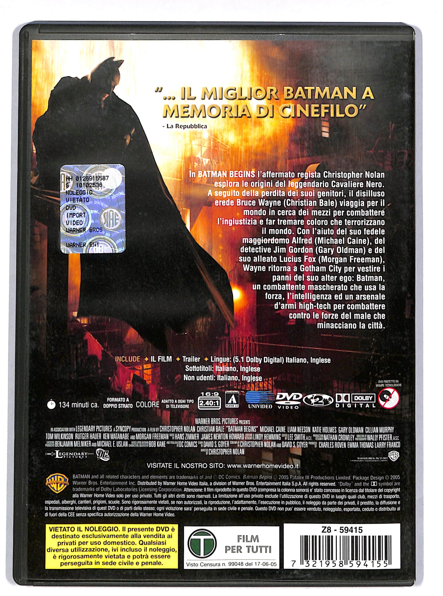 EBOND Batman begins DVD DB632104