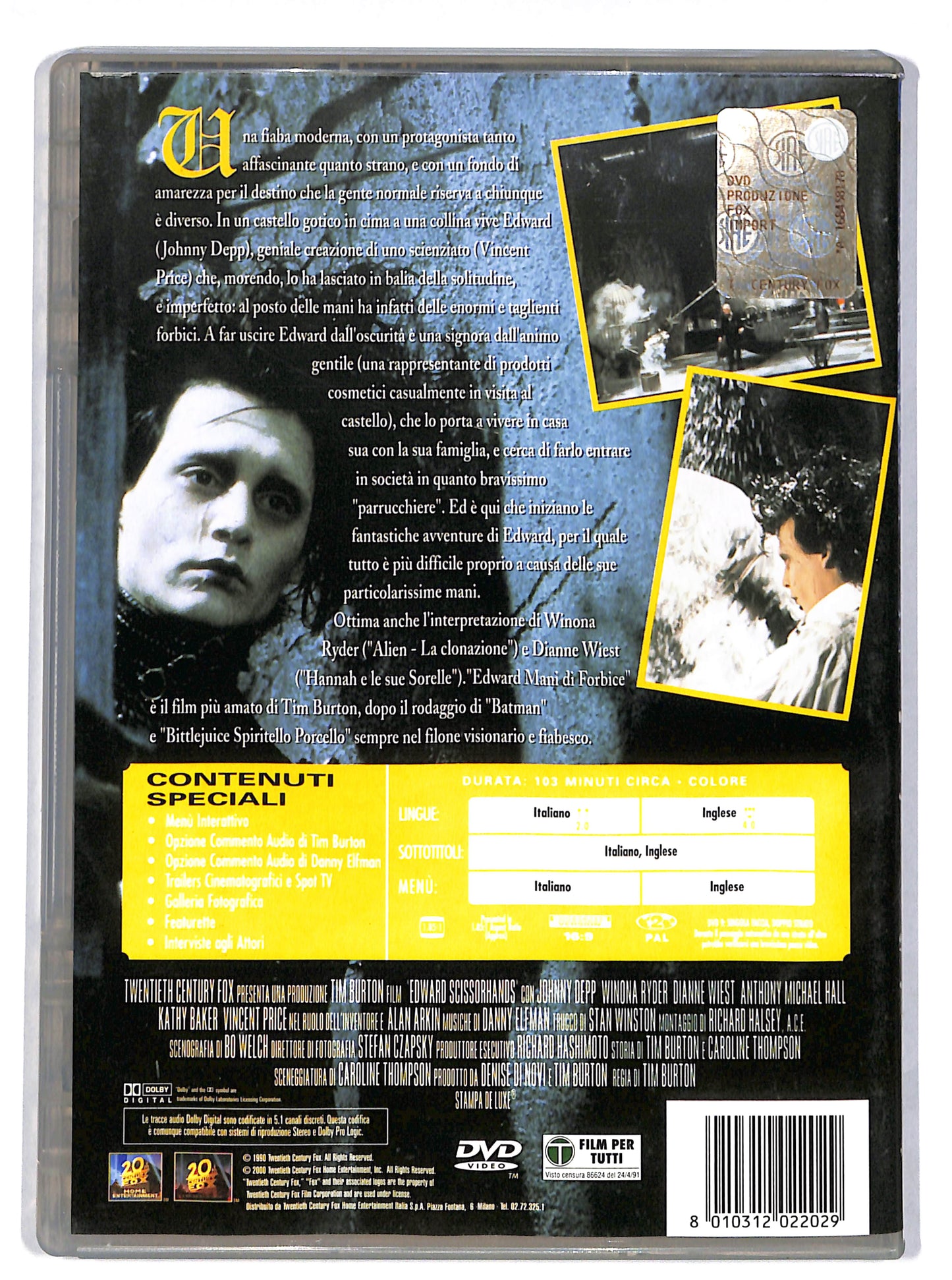 EBOND Edward mani di forbice DVD DB632112