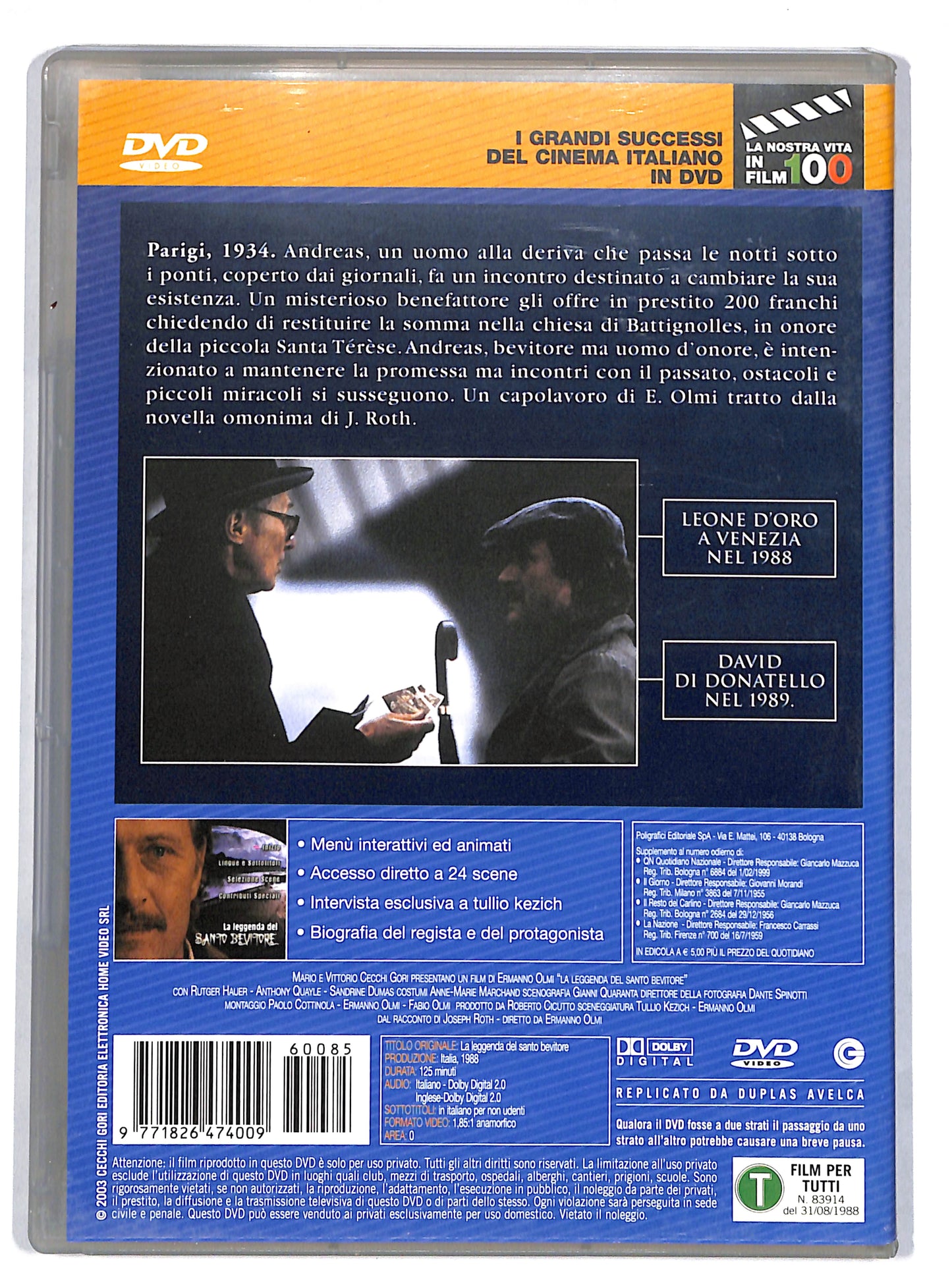 EBOND La leggenda del santo bevitore EDITORIALE DVD DB632123