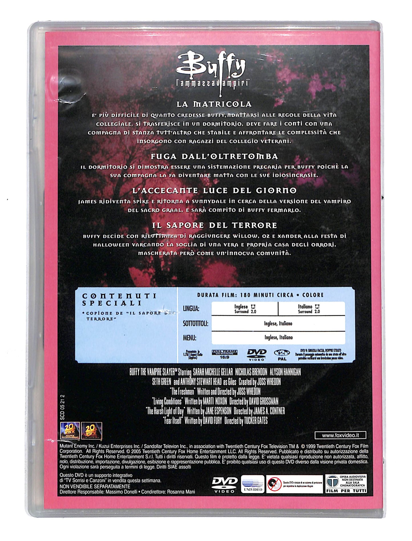 EBOND Buffy l'ammazza vampiri stagione quattro disco 1 DVD DB632358