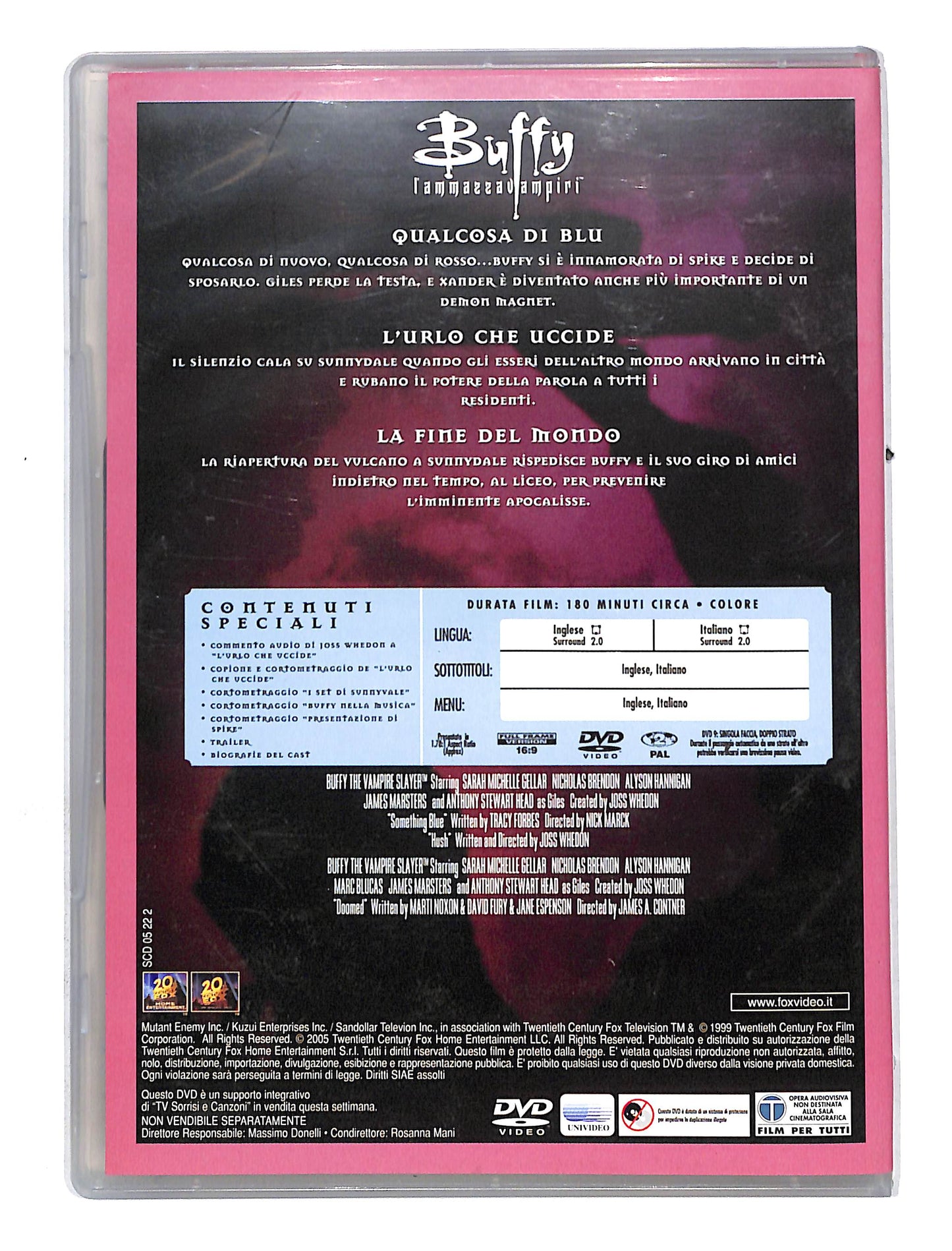 EBOND Buffy l'ammazza vampiri stagione quattro disco 3 DVD DB632359