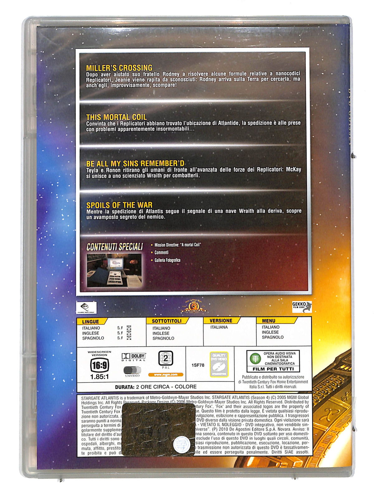 EBOND Stargate Atlantis dvd odissey file 69 - 72 EDITORIALE DVD DB632405