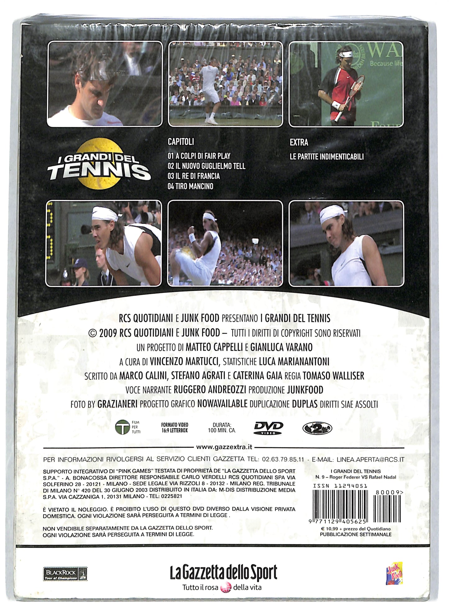 EBOND I grandi del tennis volume 9 EDITORIALE DVD DB632615