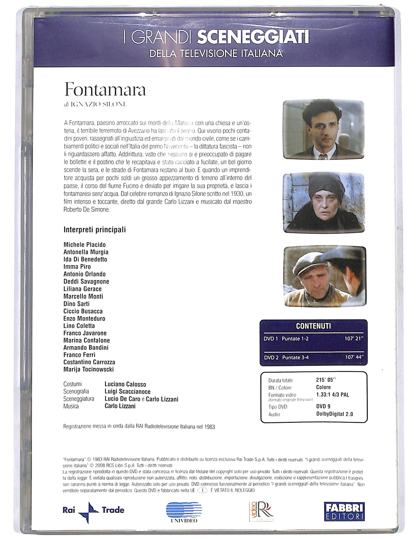 EBOND Fontamara puntate 1 - 4 (2 dischi) EDITORIALE DVD DB632632