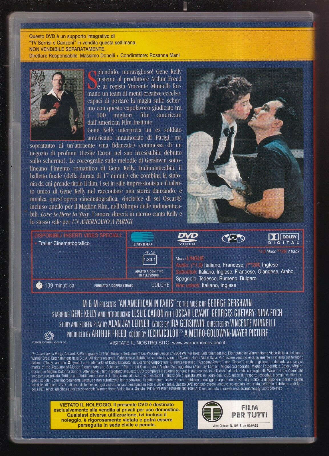 EBOND Un Americano a Parigi Editoriale DVD DB632652