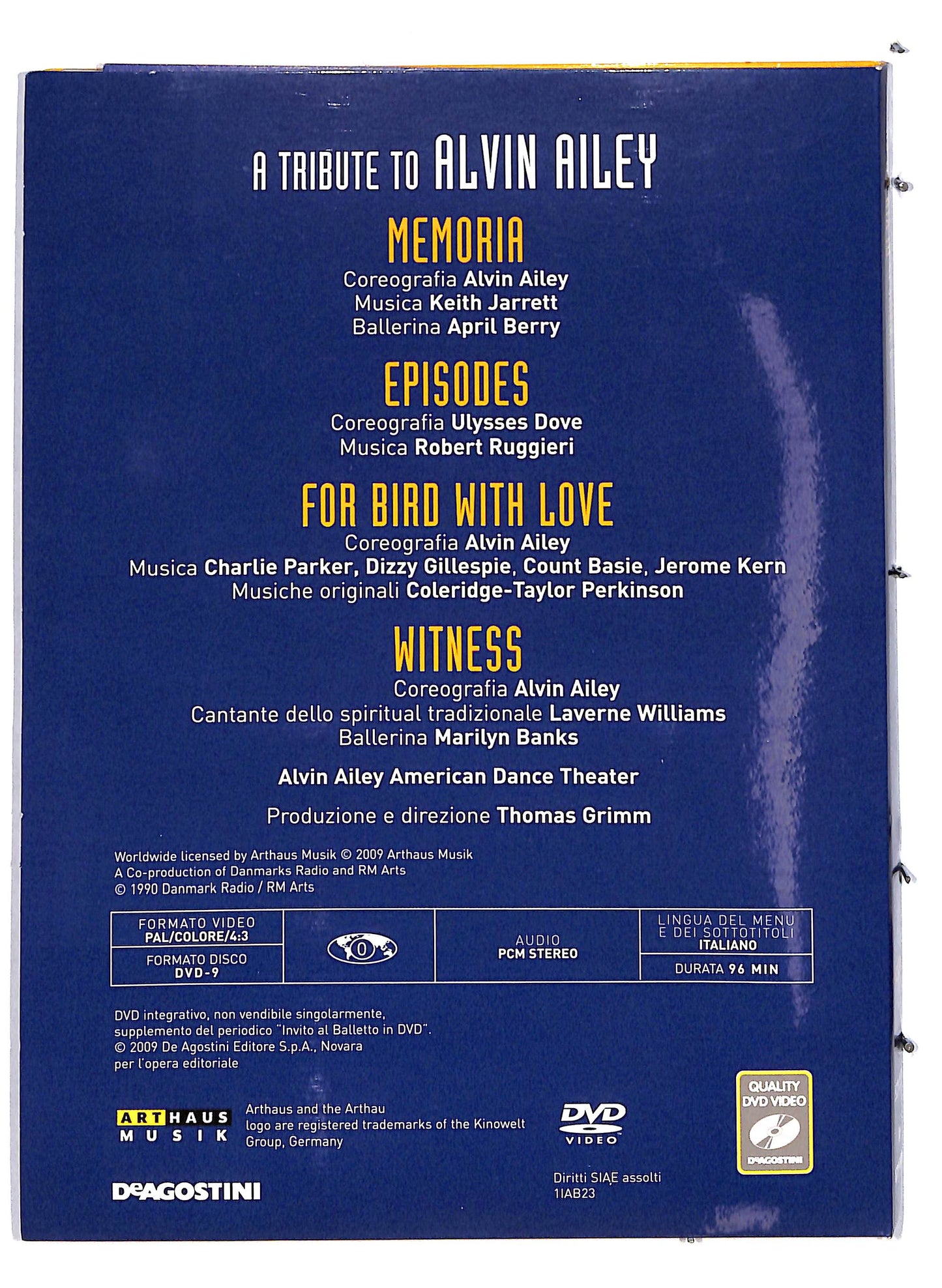 EBOND Invito al balletto A tribute to Alvin Ailey vol. 23 EDITORIALE DVD DB632841