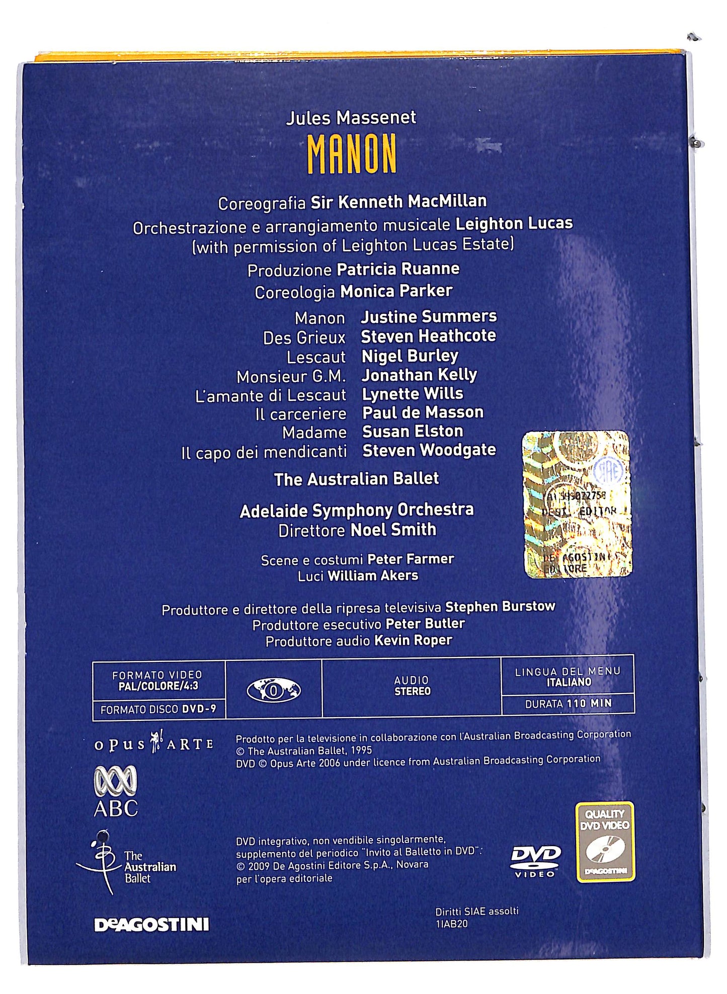 EBOND Invito al balletto in Manon vol.20 EDITORIALE DVD DB632844