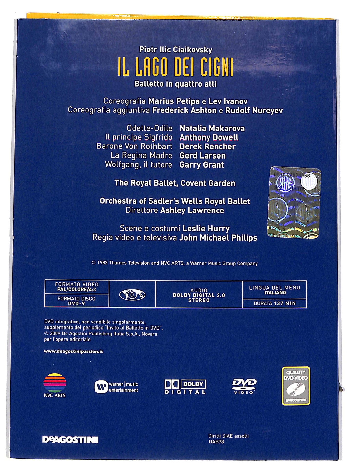EBOND Invito al Balletto in 78 Il Lago dei Cigni EDITORIALE DVD DB632869