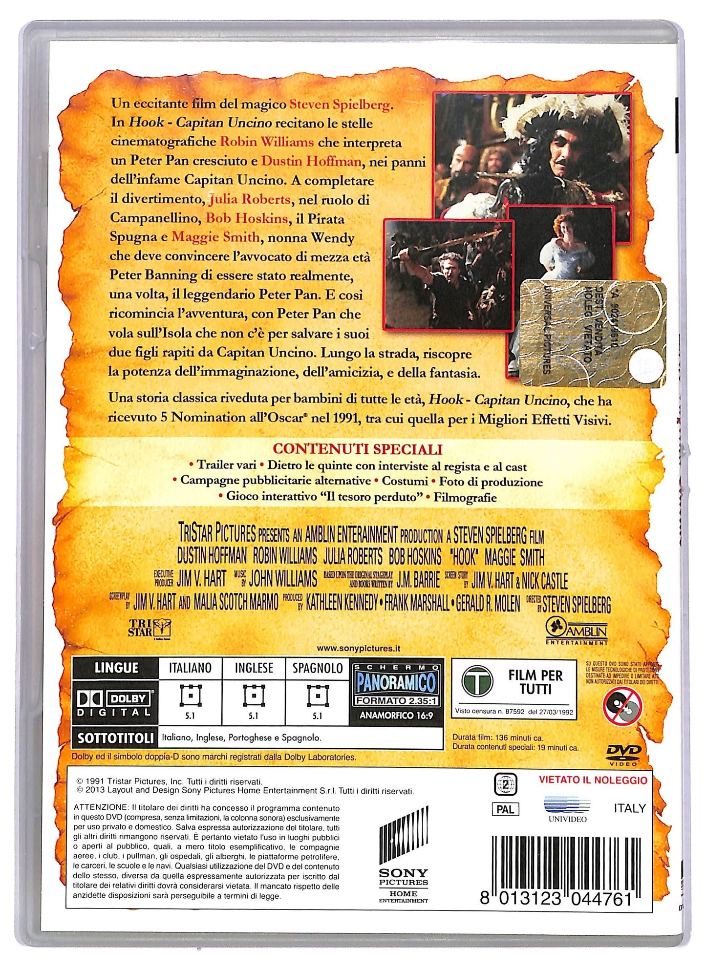 EBOND Hook Capitan Uncino SLIMCASE DVD DB632954