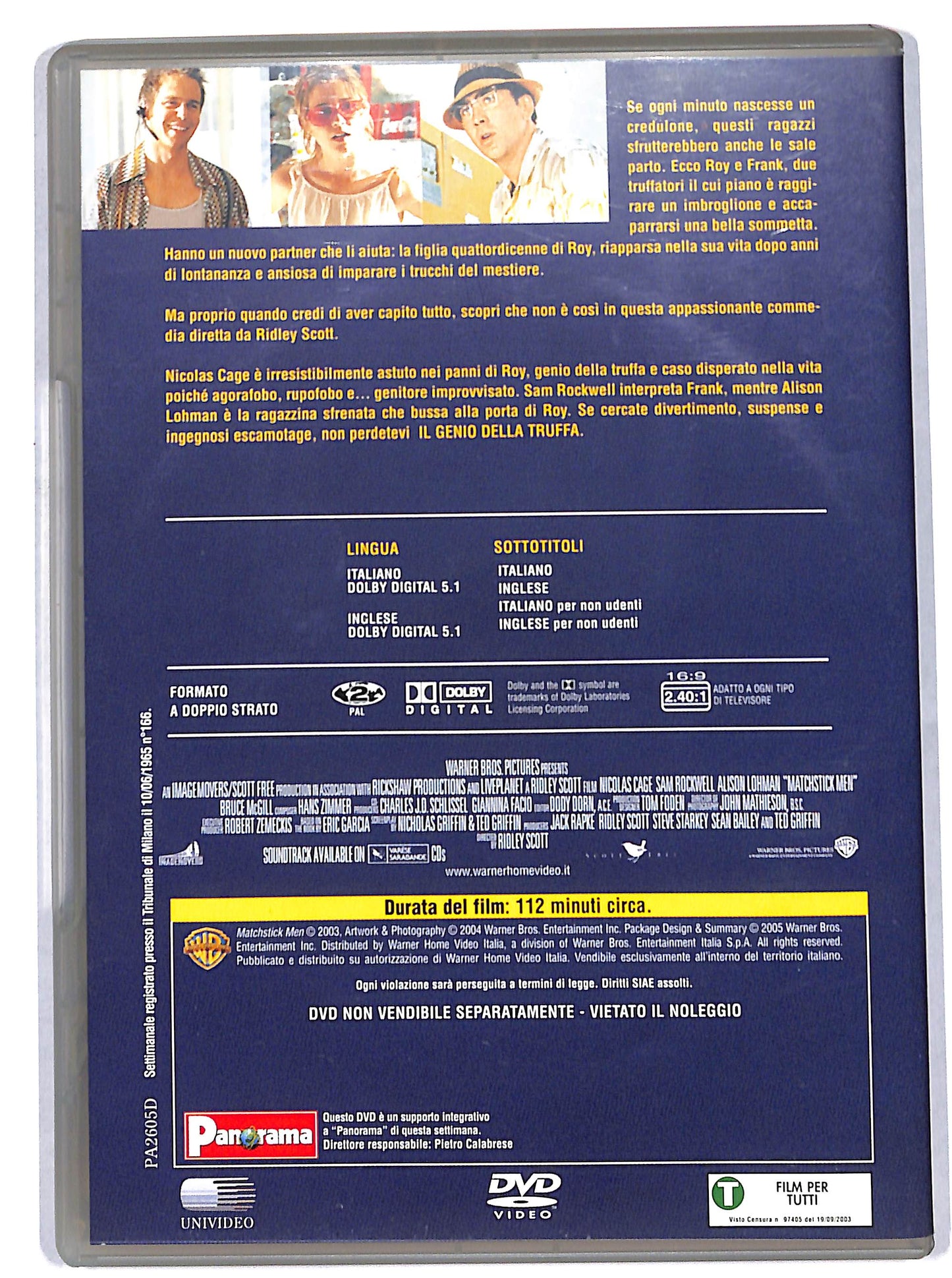 EBOND Il genio della truffa EDITORIALE DVD DB633903