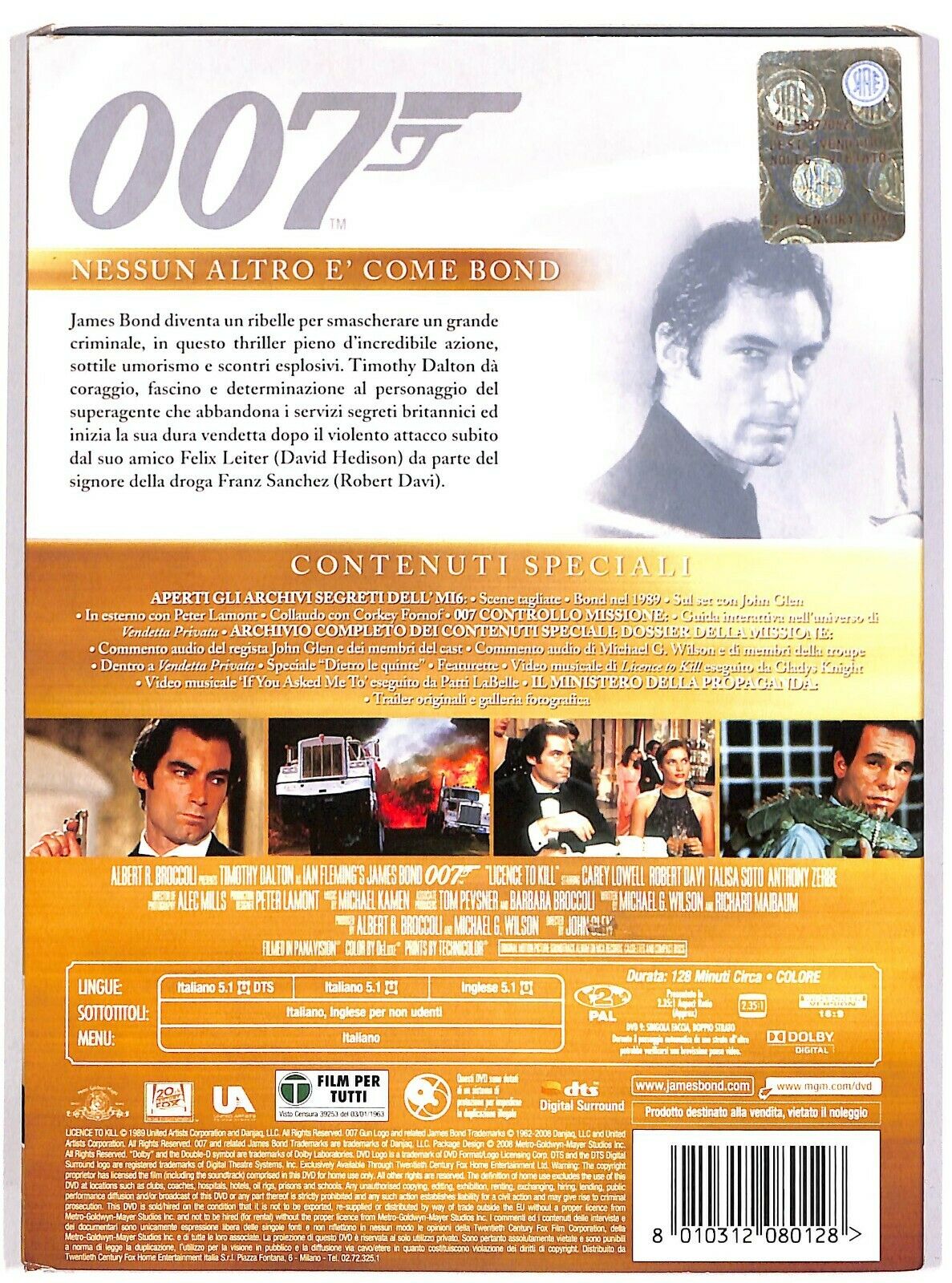 EBOND 007 - Vendetta Privata Slipcase DVD DB634130
