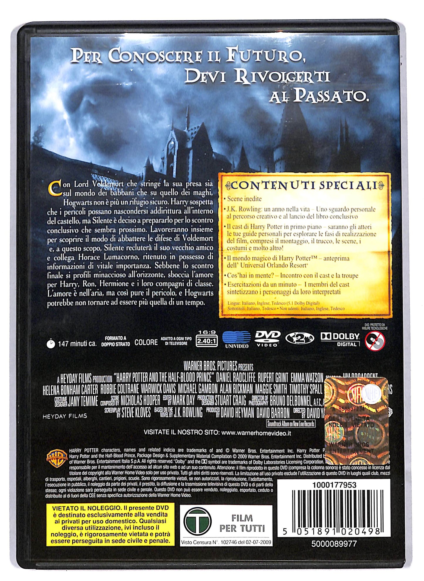 EBOND Harry Potter E Il Principe Mezzosangue EDIZIONE SPECIALE DVD DB634351