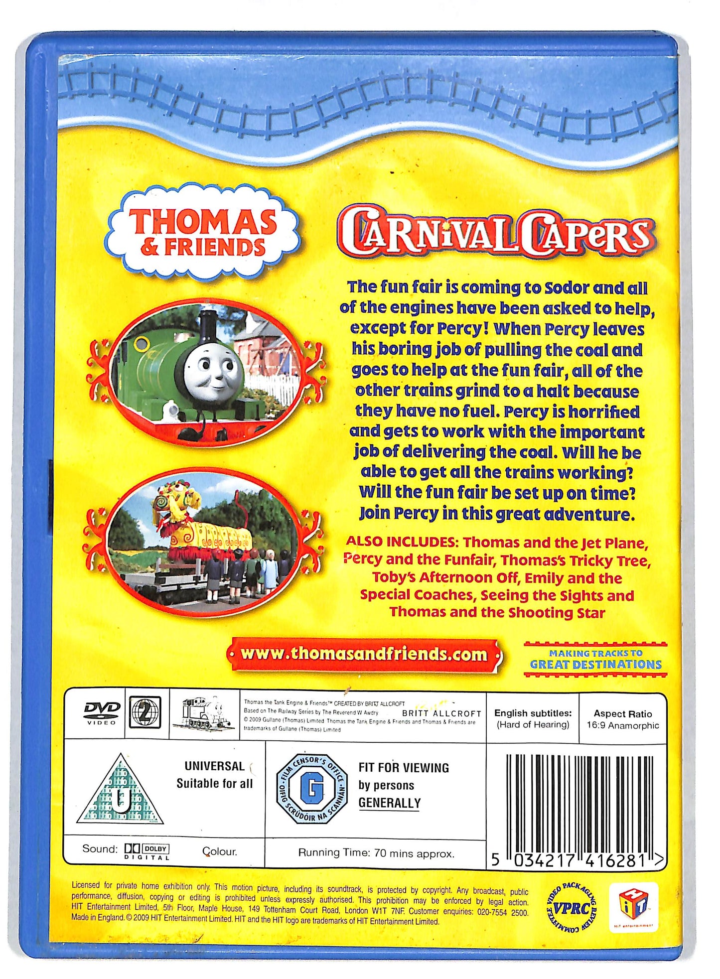 EBOND Thomas & Friends - Carnival Capers EDIZIONE UK DVD DB635818