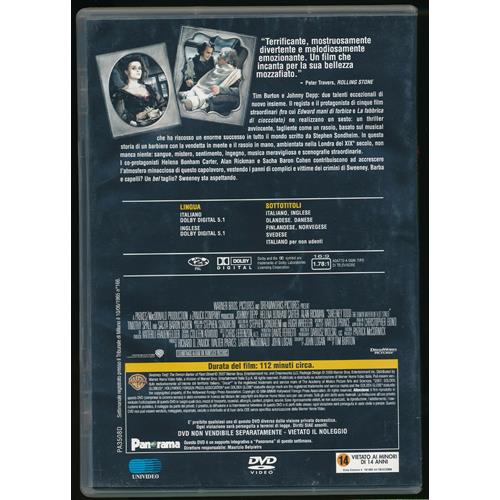 EBOND Sweeney Todd Il Diabolico Barbiere Di Fleet Street EDitorile DVD DB638459