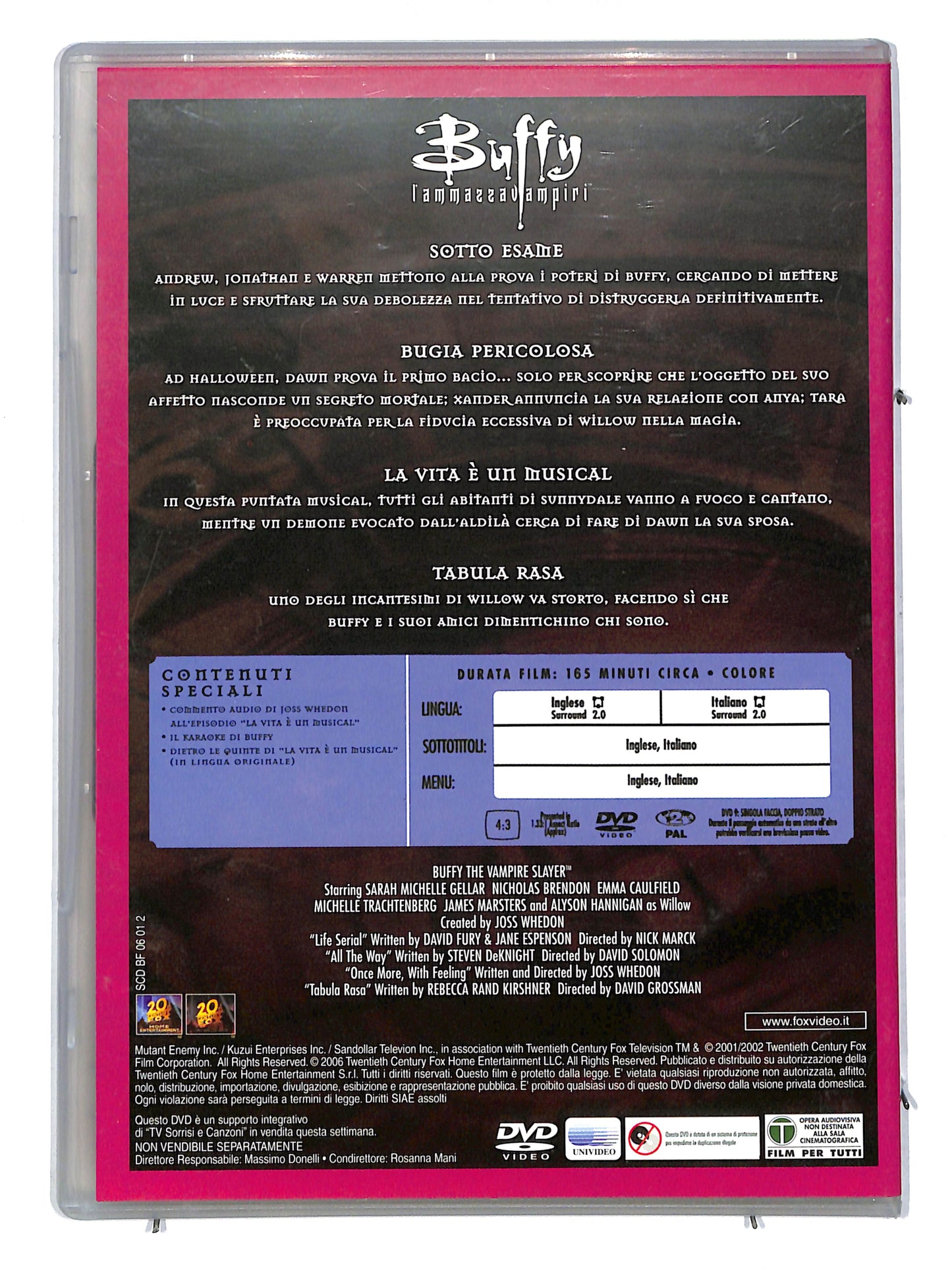 EBOND Buffy l'ammazzavampiri stagione 6 disco 2 EDITORIALE DVD DB638637
