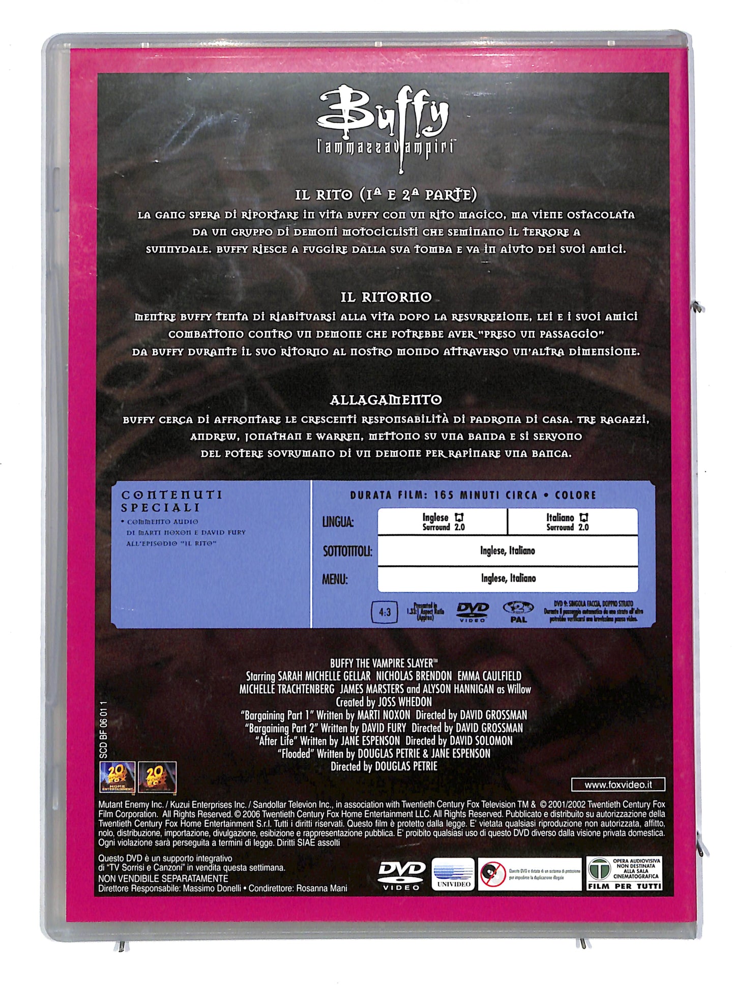 EBOND Buffy l'ammazzavampiri stagione 6 disco 1 EDITORIALE DVD DB638644