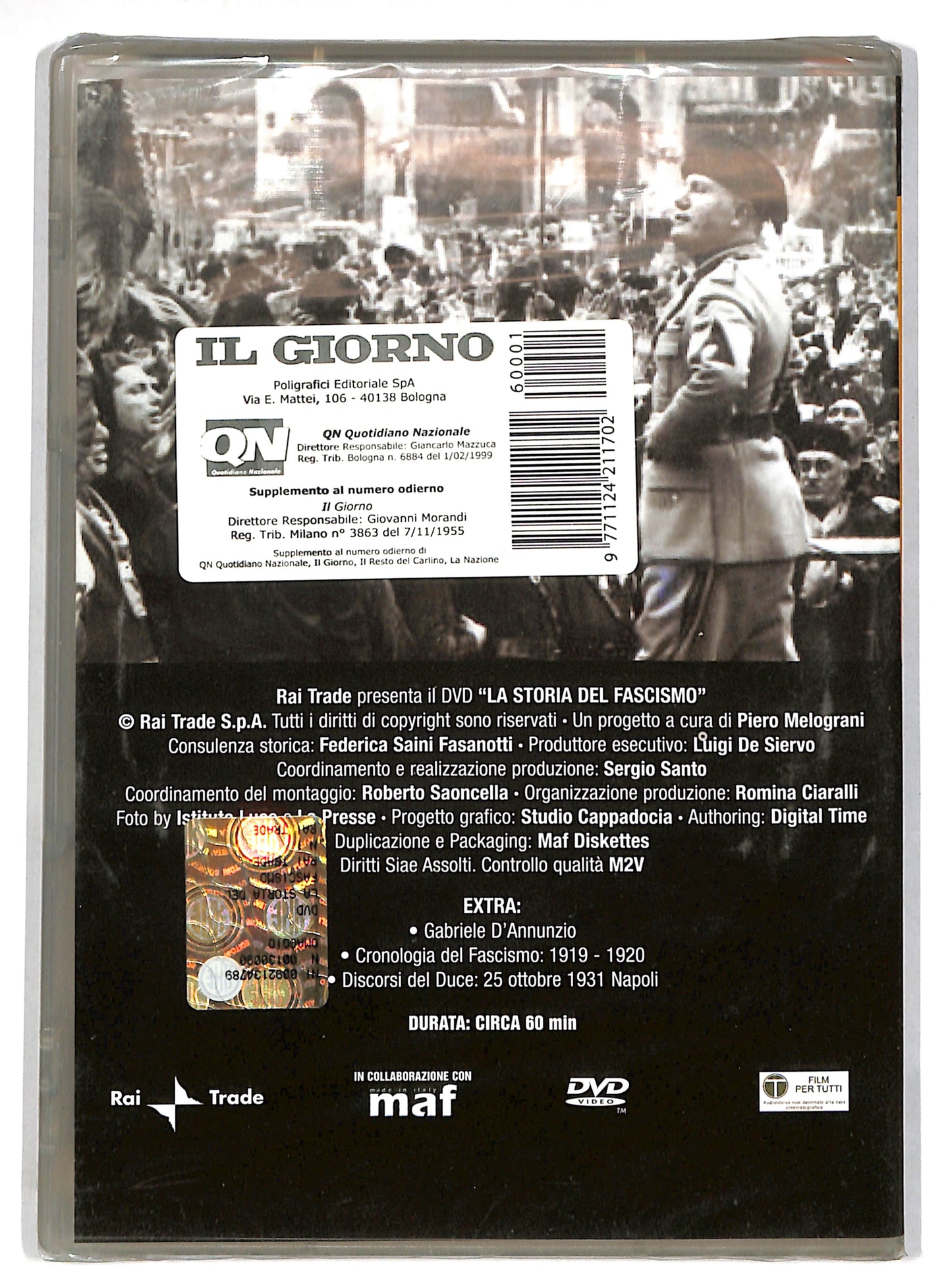 EBOND La storia del Fascismo vol 1 Le origini (1919-1922) EDITORIALE DVD DB639140