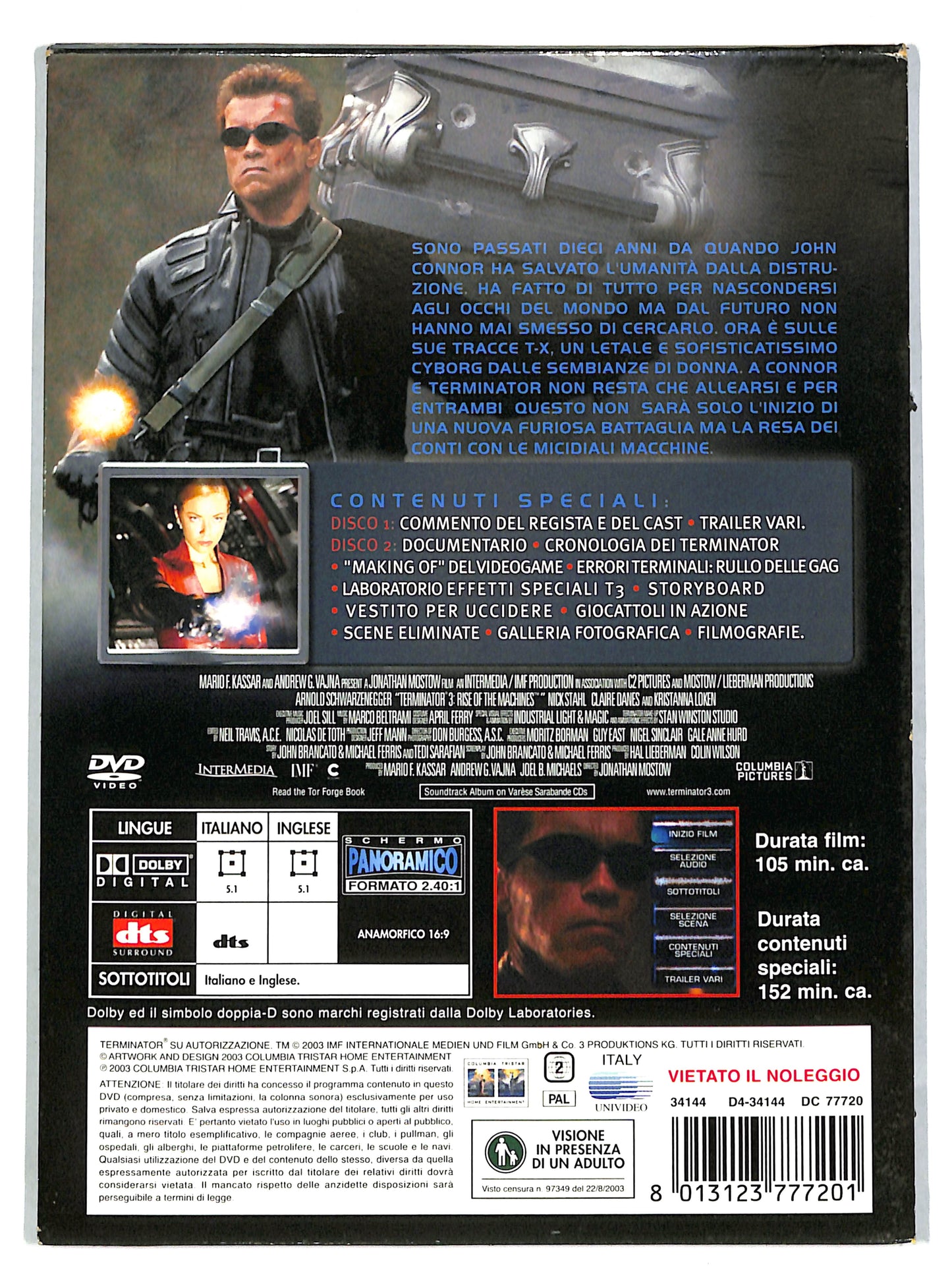 EBOND Terminator 3 Le macchine ribelli EDIZIONE SPECIALE DVD DB639464