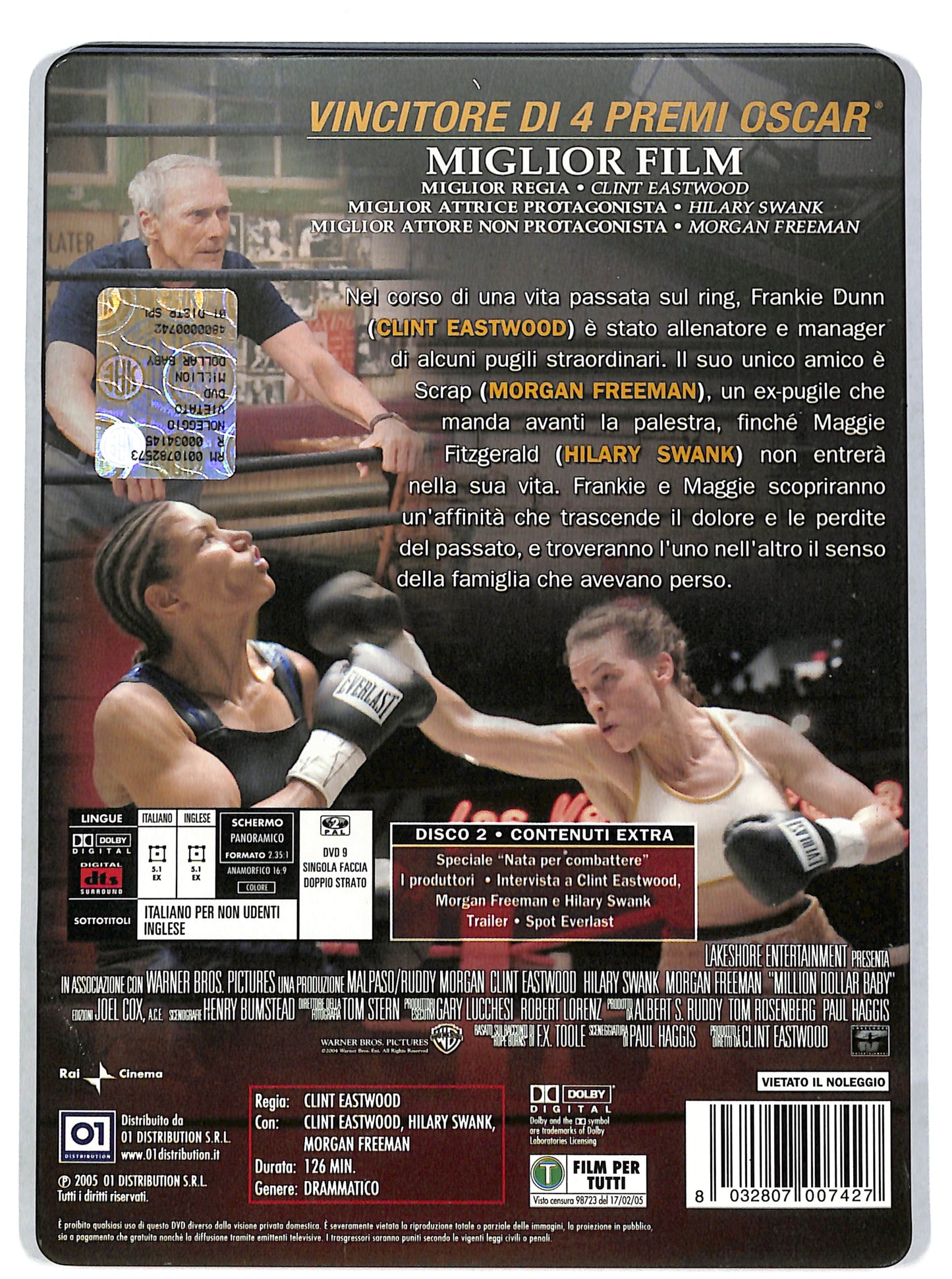 EBOND Million Dollar Baby STEELBOOK DVD DB639613