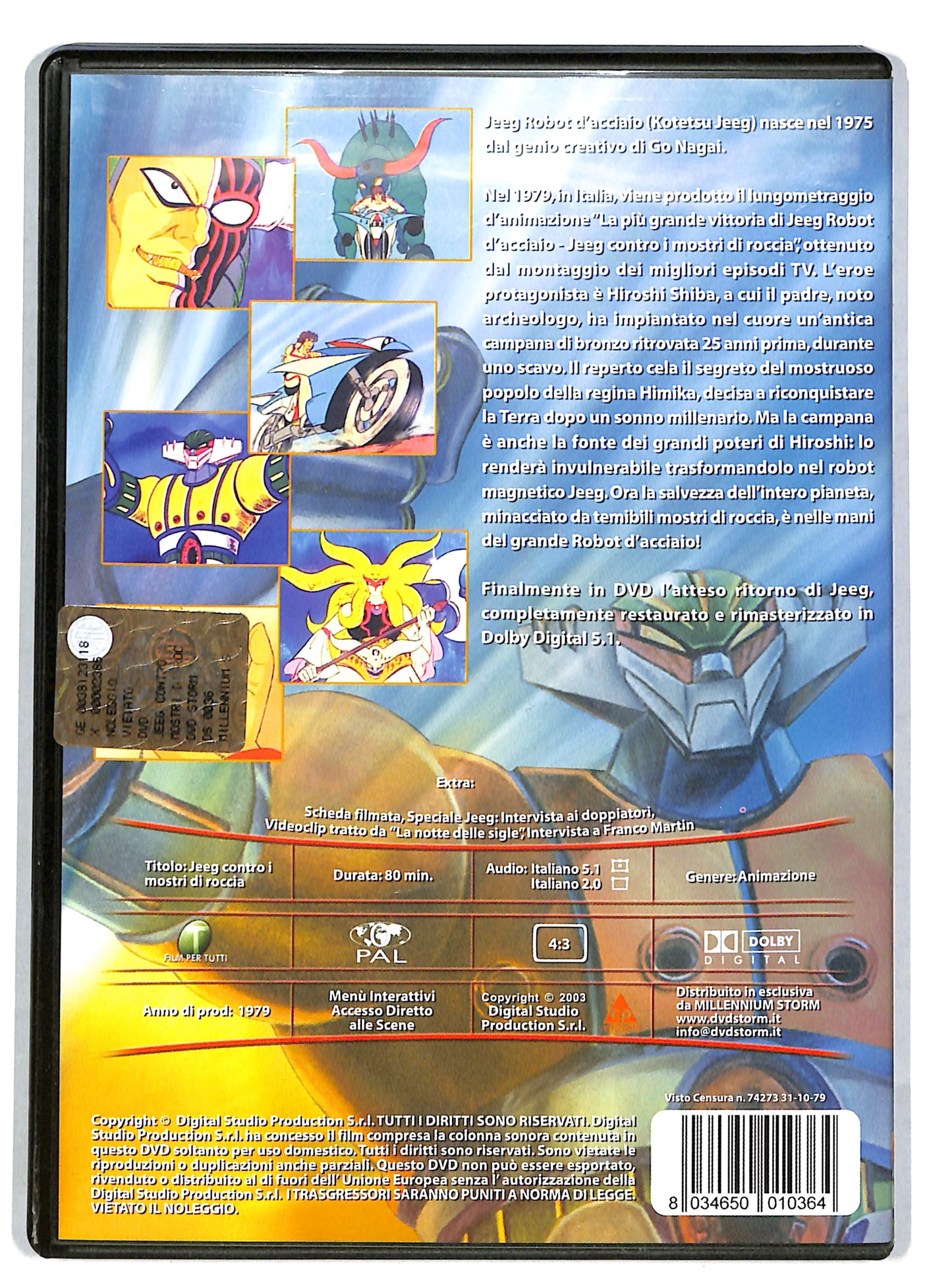 EBOND Jeeg Contro i Mostri Di Roccia DVD DB639621