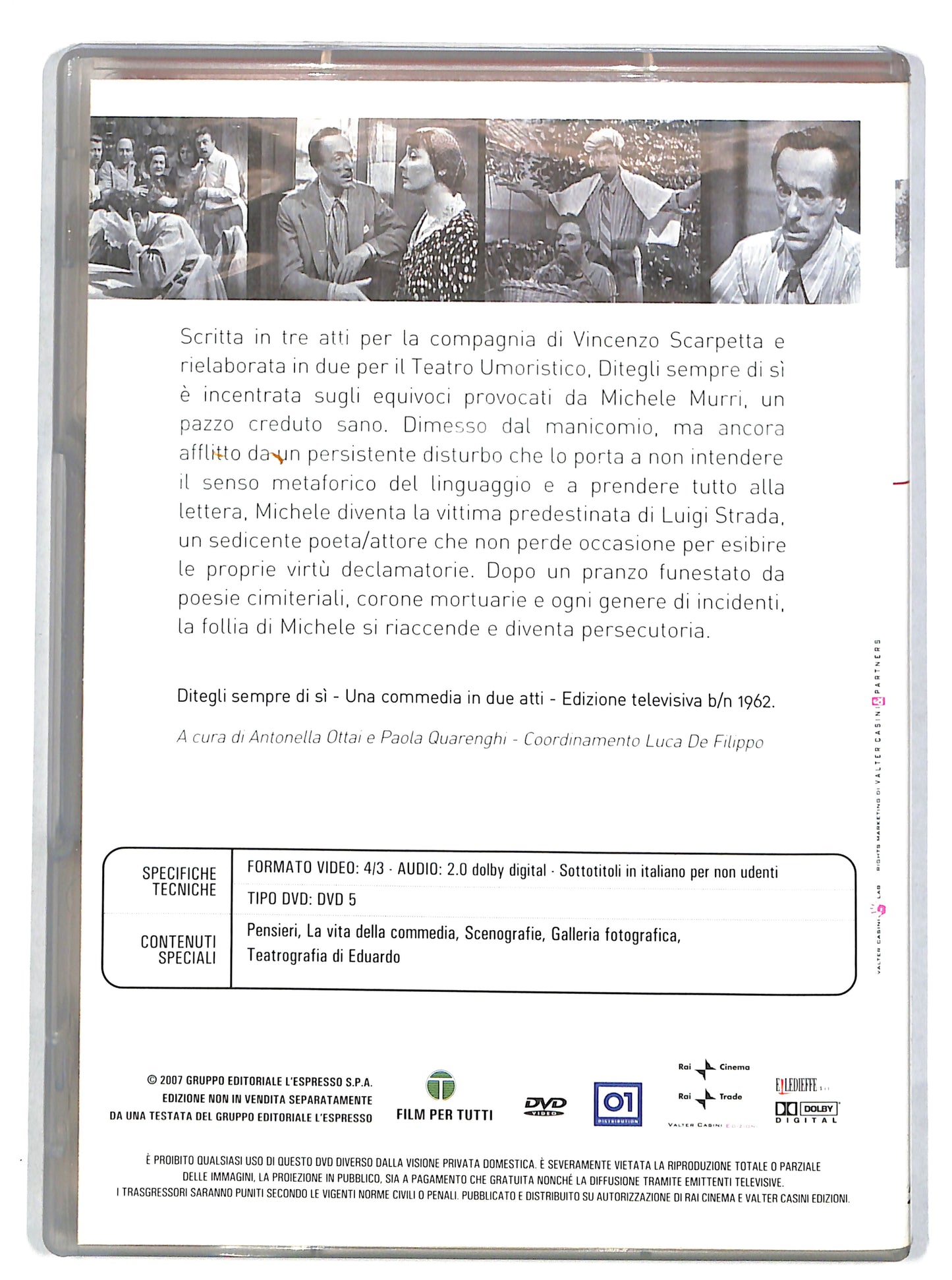 EBOND Ditegli sempre di si - Le Commedie di Eduardo Vol 7 EDITORIALE DVD DB639660