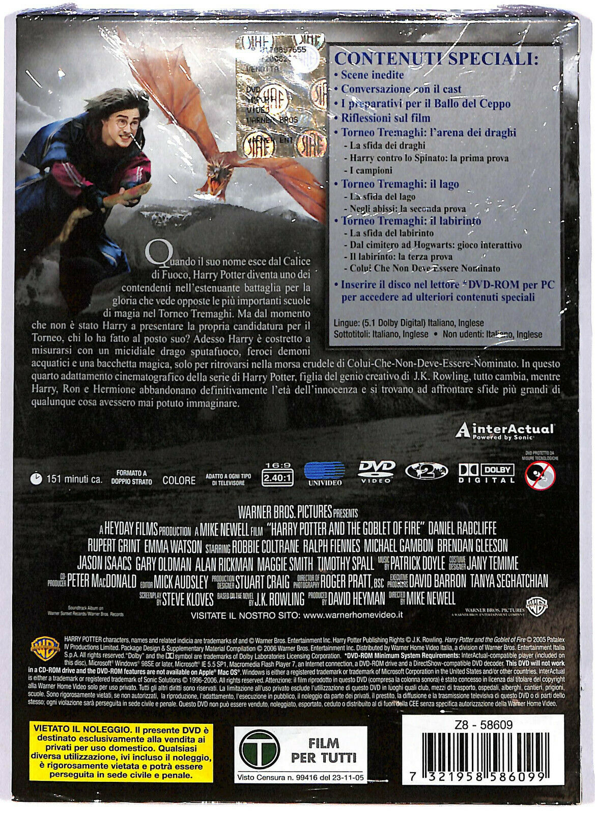 EBOND Harry Potter E Il Calice Di Fuoco Edizione Speciale 2 Dischi DVD DB640815