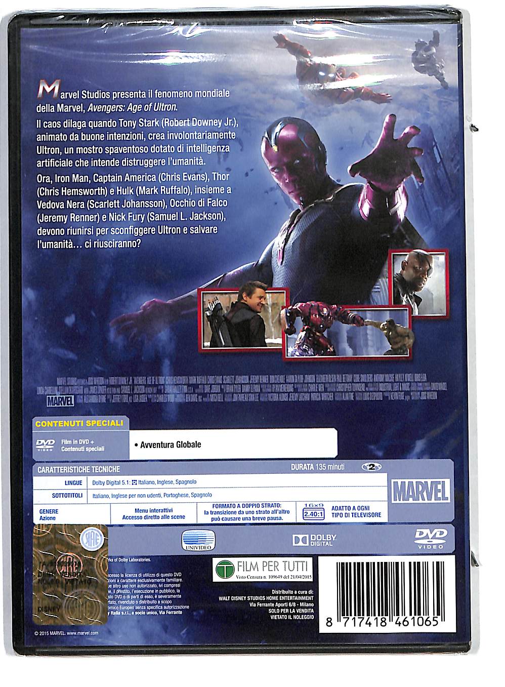 EBOND Avengers age of ultron DVD DB640817