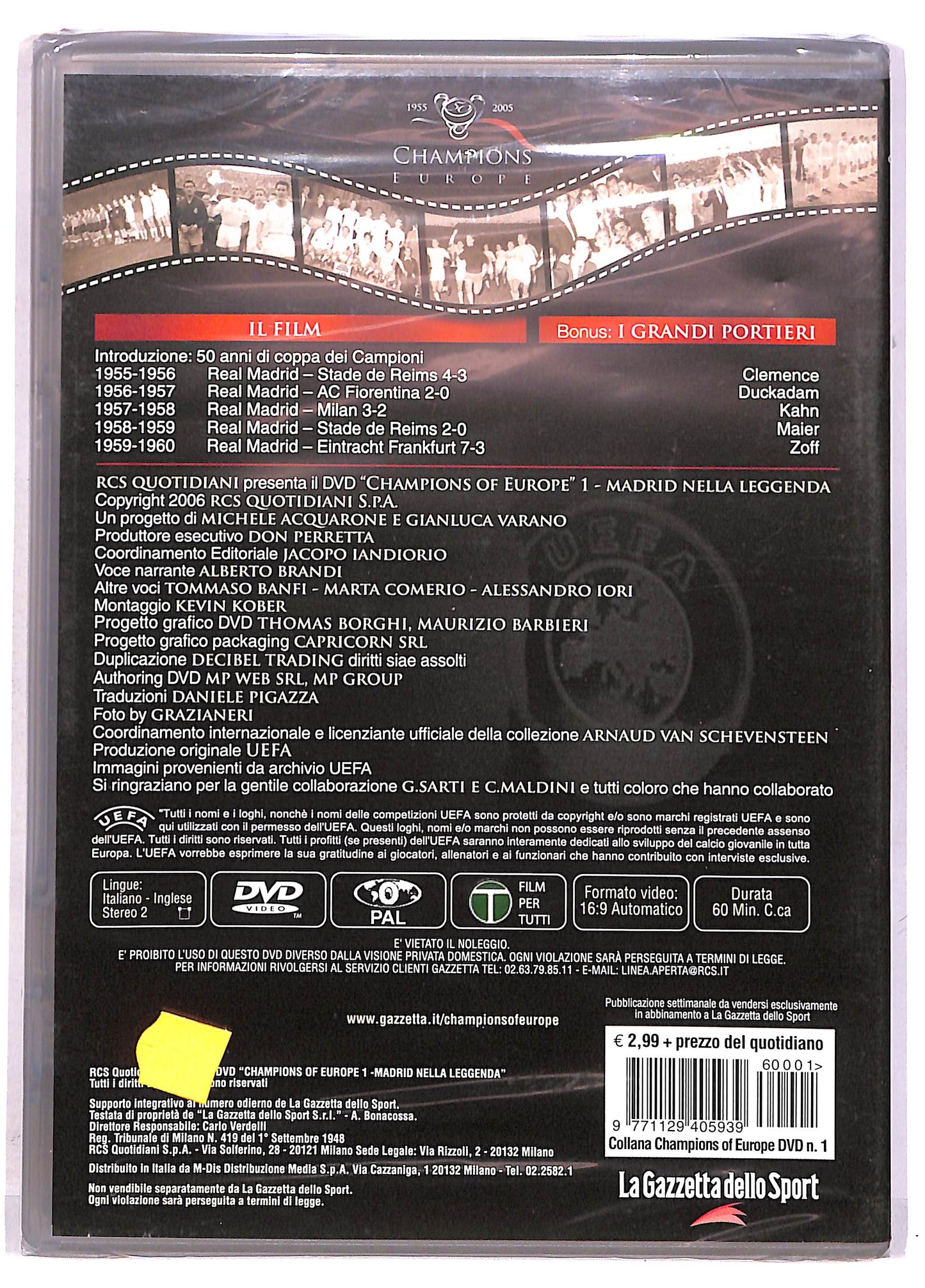 EBOND Champions of Europe - Madrid nella Leggenda DVD DB641440