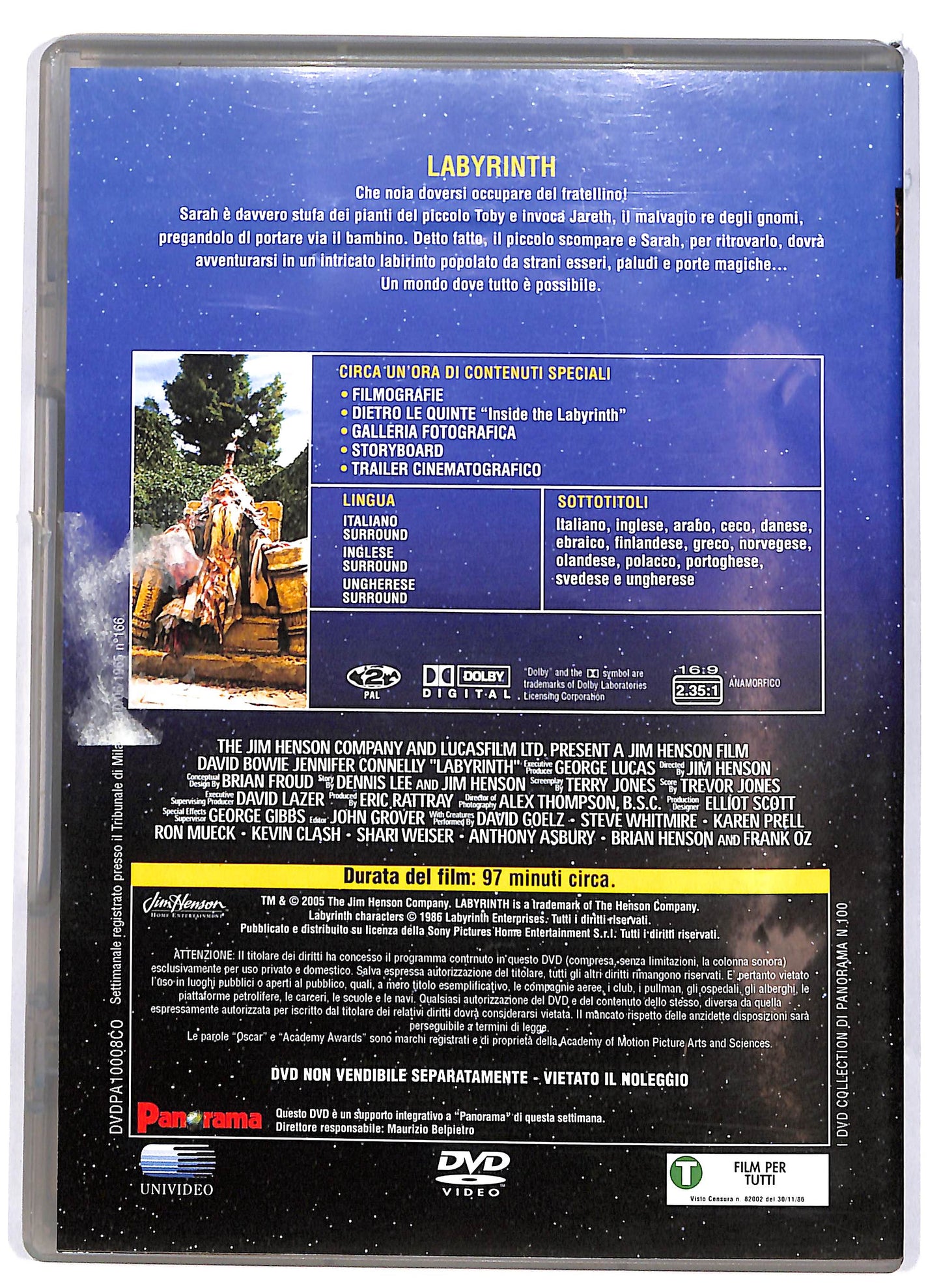EBOND Labyrinth - Dove tutto e possibile EDITORIALE DVD DB641459