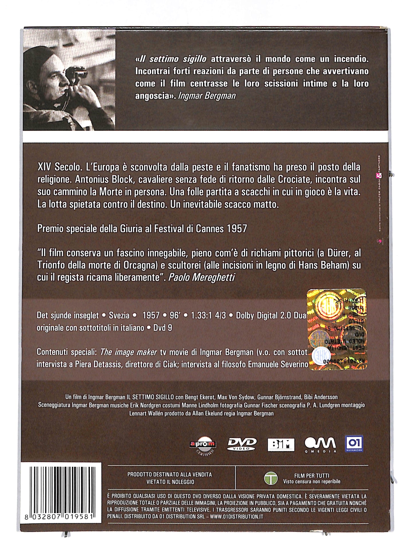 EBOND Il settimo sigillo DIGIPACK DVD DB641660