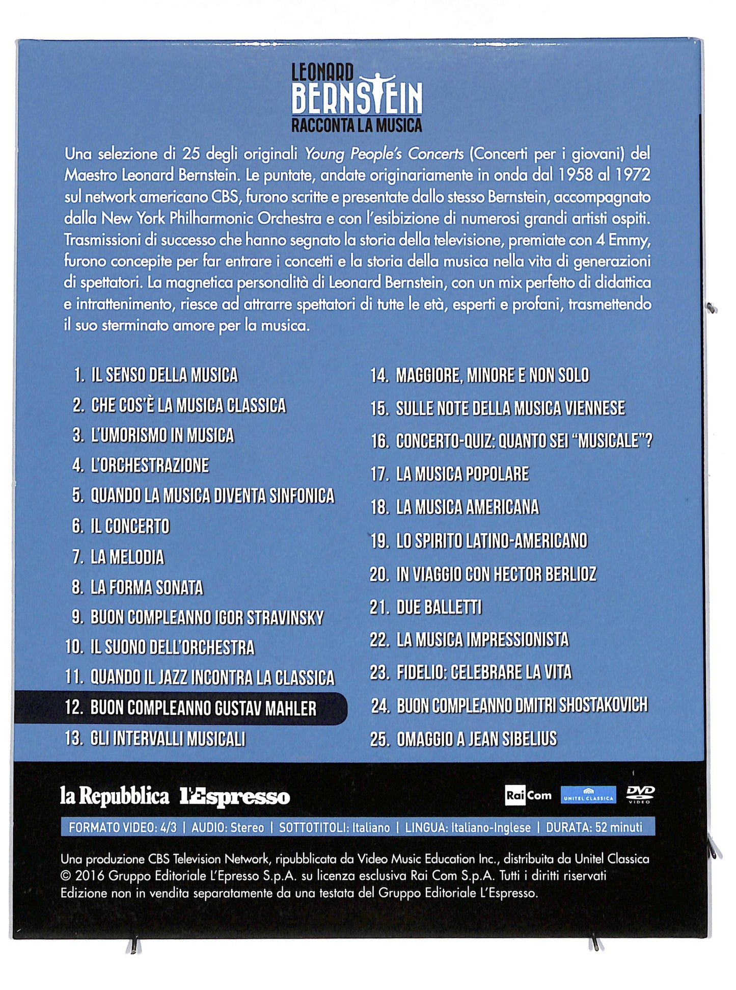 EBOND Buon compleanno Gustav Mahler vol 12 EDITORIALE DVD DB641671