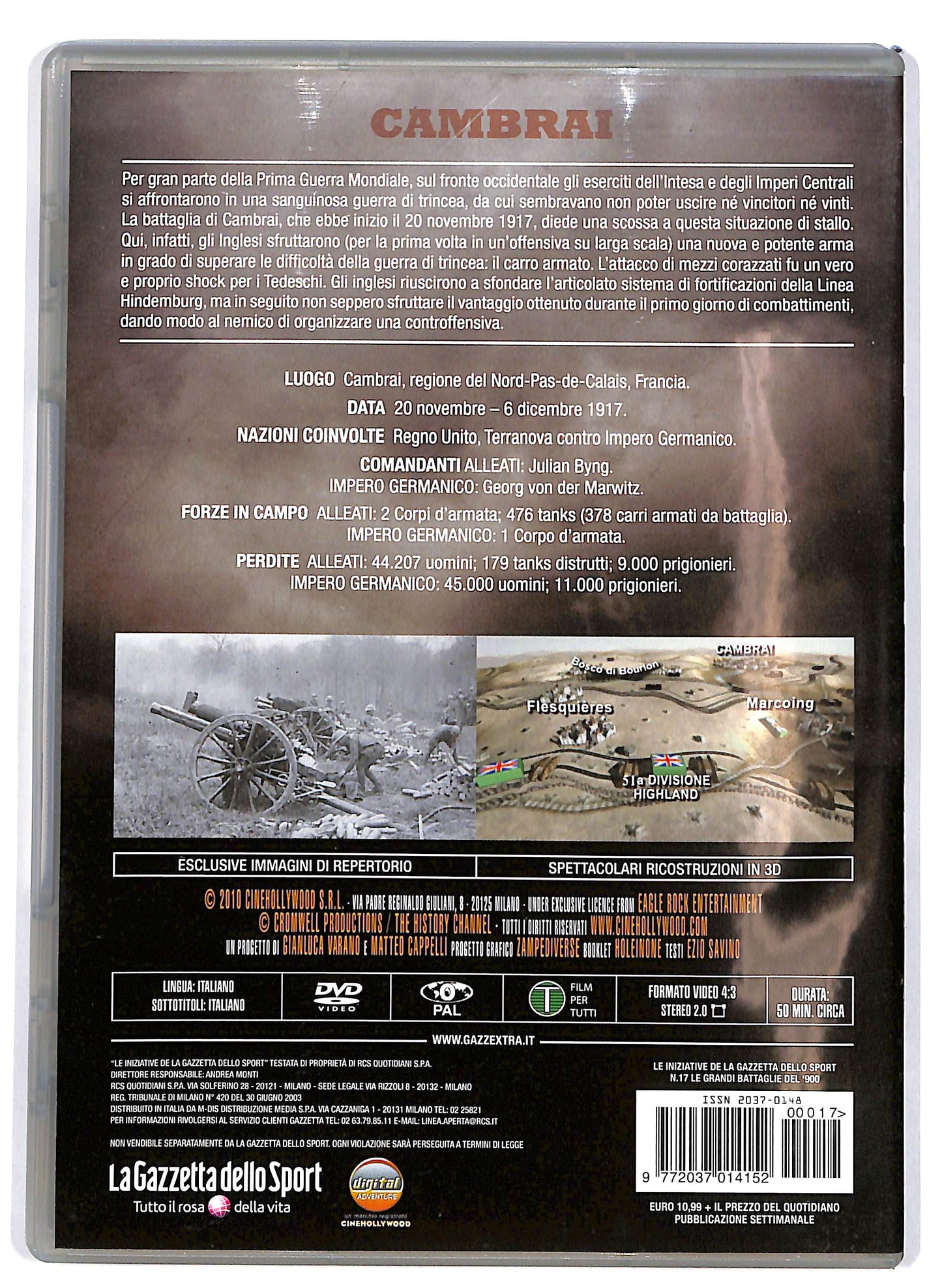 EBOND Le Grandi Battaglie - Cambrai 1917 EDITORIALE DVD DB644414